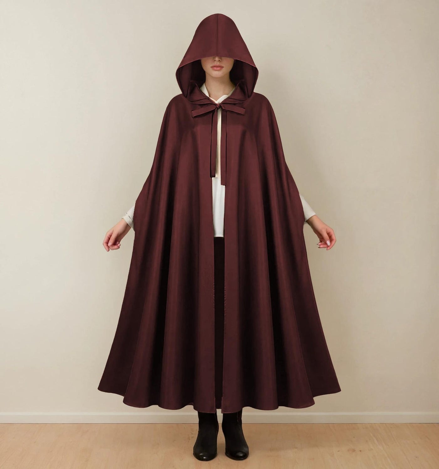 Cloak Sewing Pattern with 9 Lengths, Cape Pattern, Elven Cape, Magical Gown, Medieval Dress, Hooded Cloak, Cape with Hood