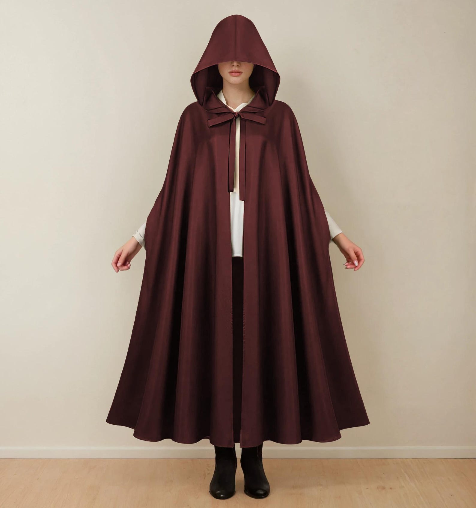 Cloak Sewing Pattern with 9 Lengths, Cape Pattern, Elven Cape, Magical Gown, Medieval Dress, Hooded Cloak, Cape with Hood