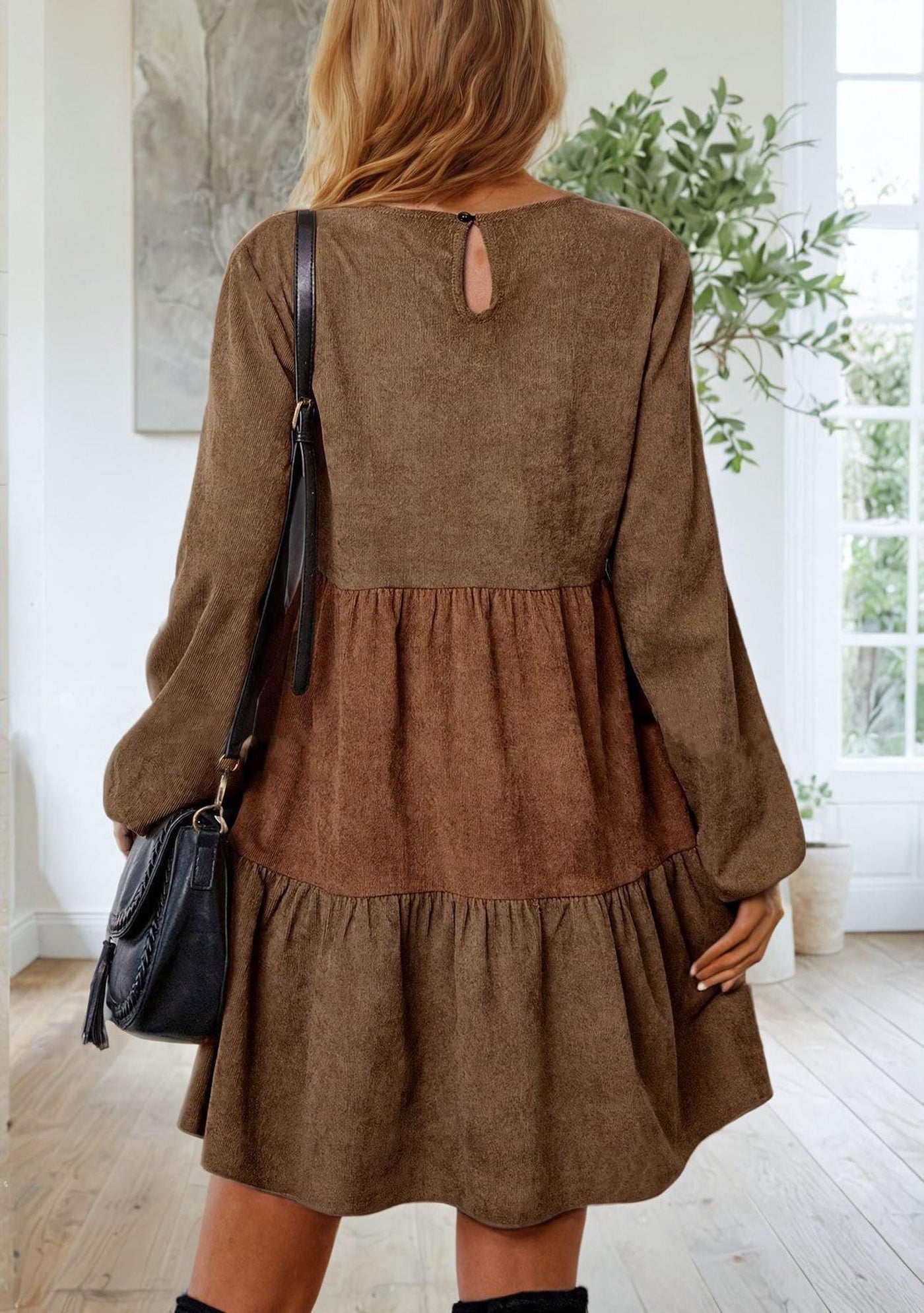 Dress Sewing Pattern | Long Sleeved Dress Pattern | Dress Pattern | Midi Dress Pattern | Women Sewing Pattern | Beginner