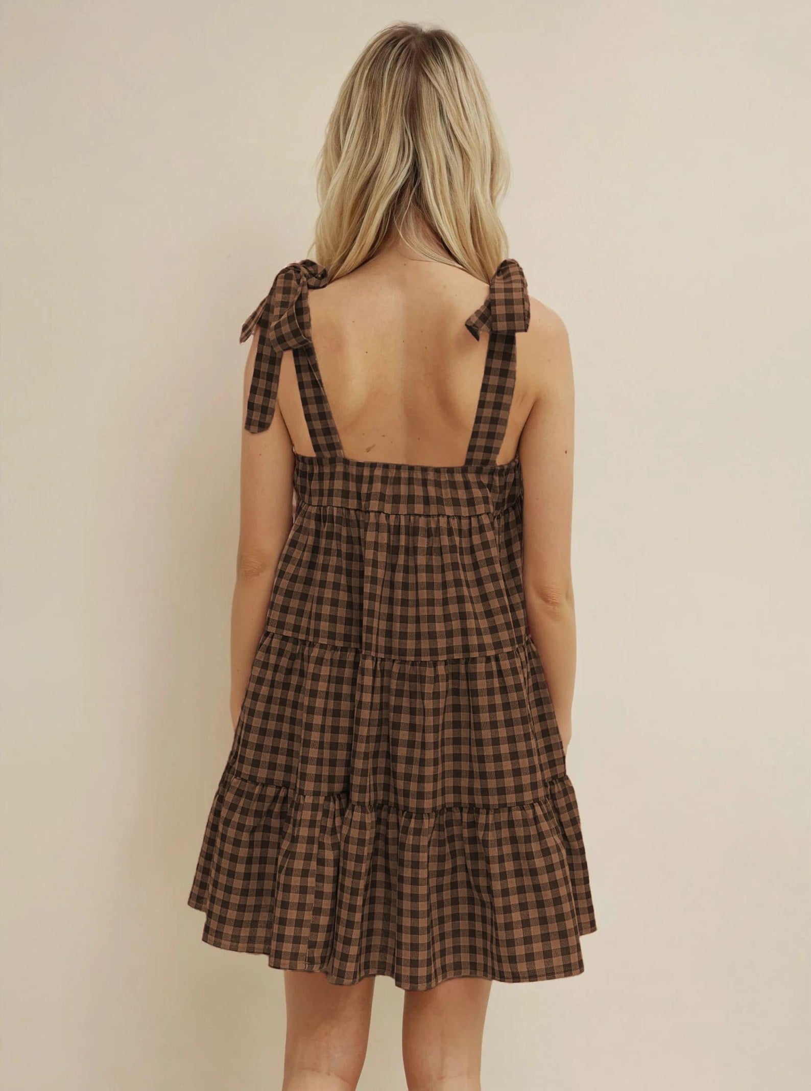 Summer Dress Sewing Pattern | Shoulder Tie Dress Pattern | Tiered Dress Pattern | Gathered Dress Pattern | Ruffle Dress