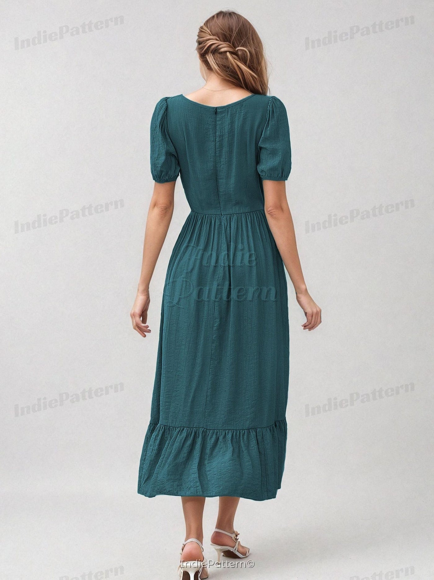Milkmaid Dress Pattern | XS-XXXL | Dress Sewing Pattern | Cottagecore dress pattern | Prom Dress Pattern | Women Sewing