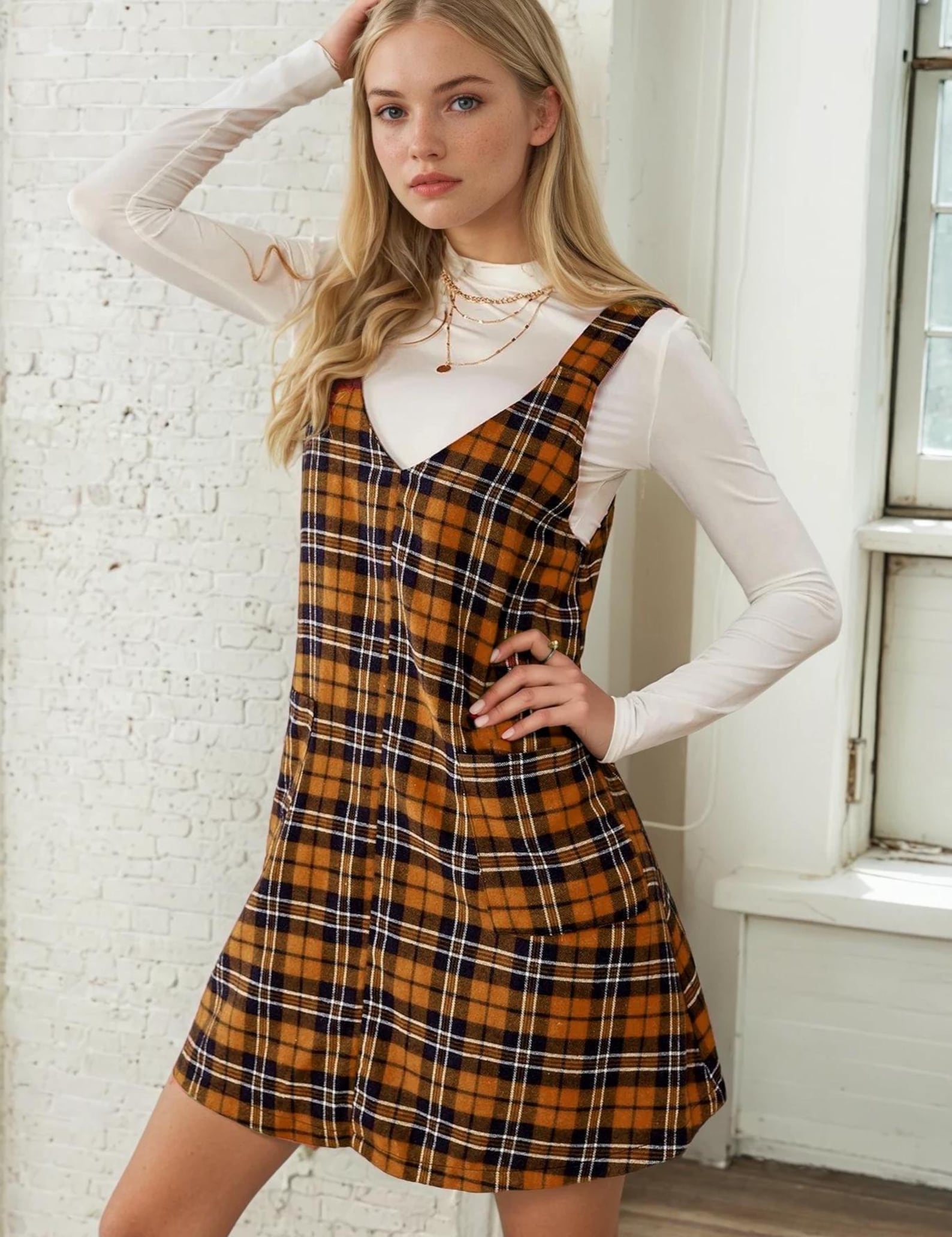 Overall Dress Pattern, Jumper Pattern, Pinafore pattern, Women Dress Sewing Pattern, Easy Dress, Sewing Pattern - Women