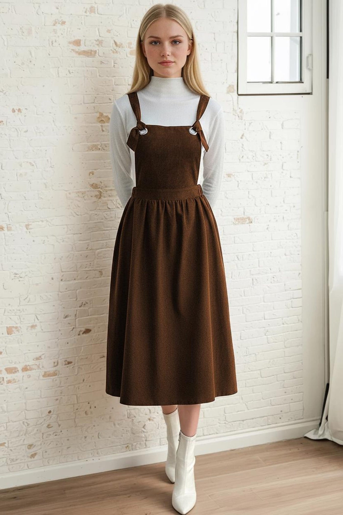 Pinafore Dress Sewing Pattern | Dress Pattern | Sewing Patterns | Women Dress Pattern | Women pattern | Jumper Dress