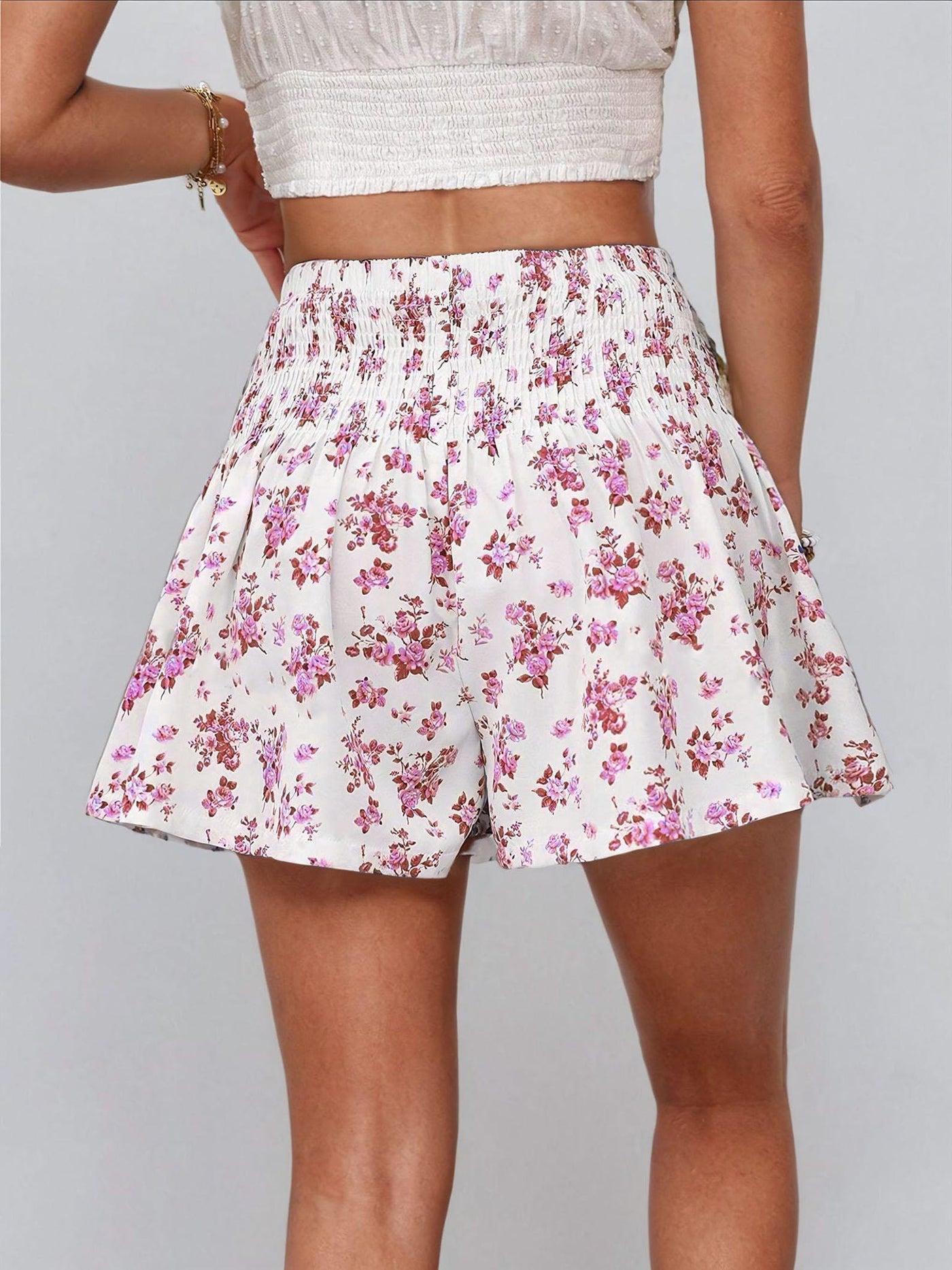 High Waisted Shorts Pattern | Easy Shorts | Women Shorts Sewing Pattern | Beginner Shorts Pattern | Wide Leg Shorts | Shirred