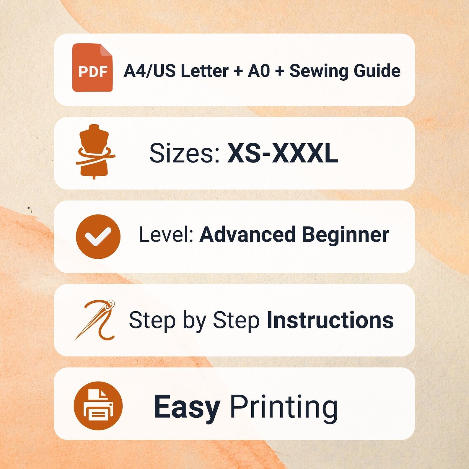 Pants Sewing Pattern for Women | Sewing Patterns | Trousers Pattern | Straight Leg Pants Pattern | Sewing Pattern Women Pants