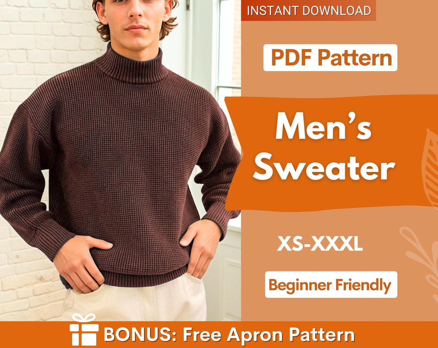 Men Sweater Sewing Pattern, Sweatshirt Pattern Men, Men Sewing Patterns, Beginner Men Pattern, Men Sweater Sweatshirt Men Top