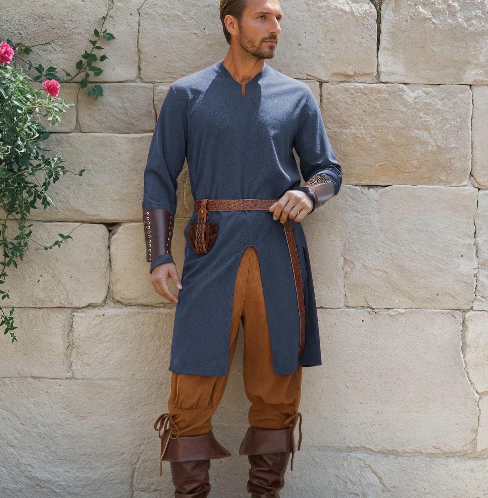 Medieval Tunic Sewing Pattern for Men, Medieval Shirt Pattern, Mens Costume Sewing Pattern, Tunic Cosplay Pattern, Medieval