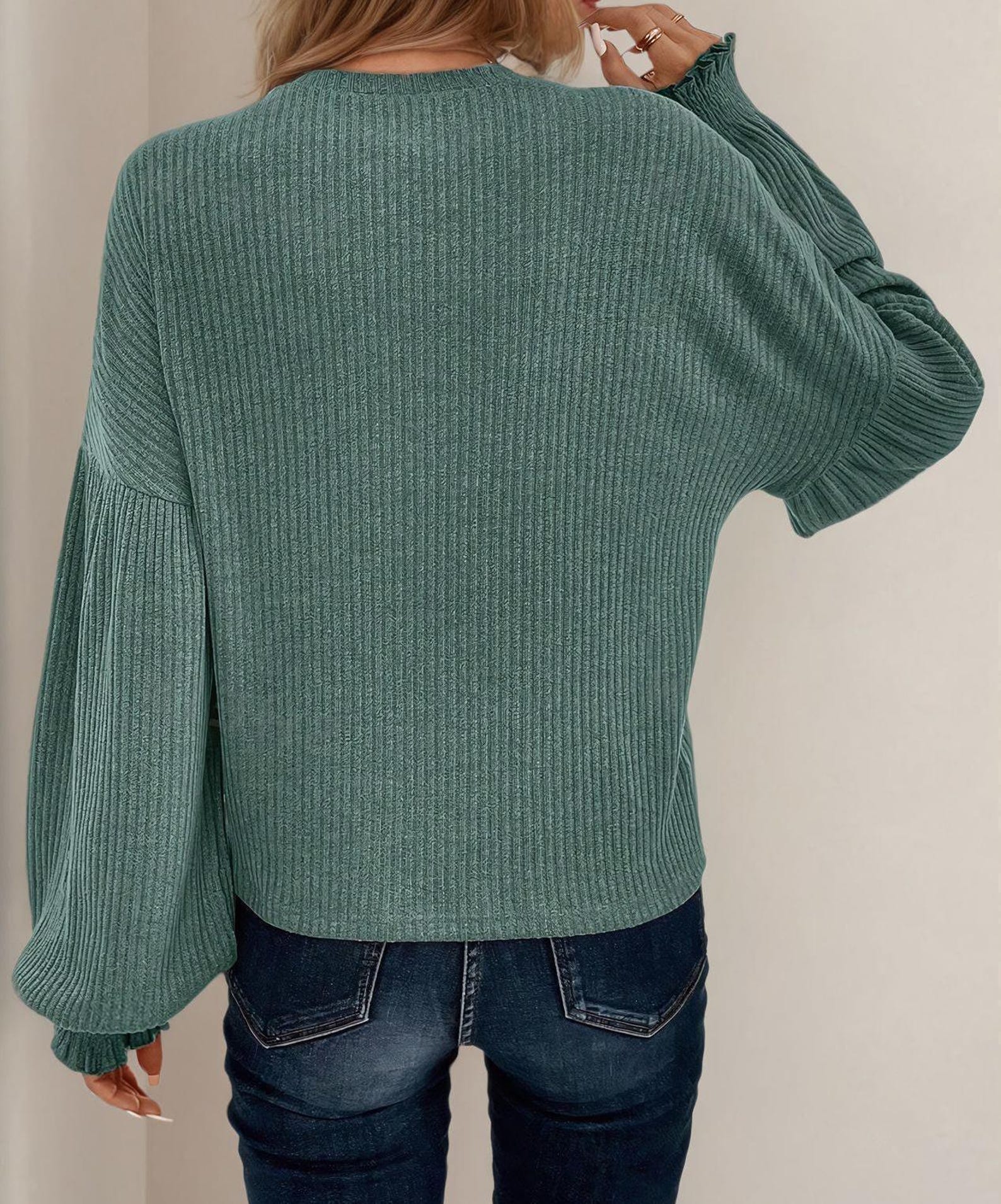 Sweatshirt Sewing Pattern | Women Sewing Pattern | Sweater Sewing Pattern | Women's Sewing Pattern | Puff Sleeve Sweatshirt