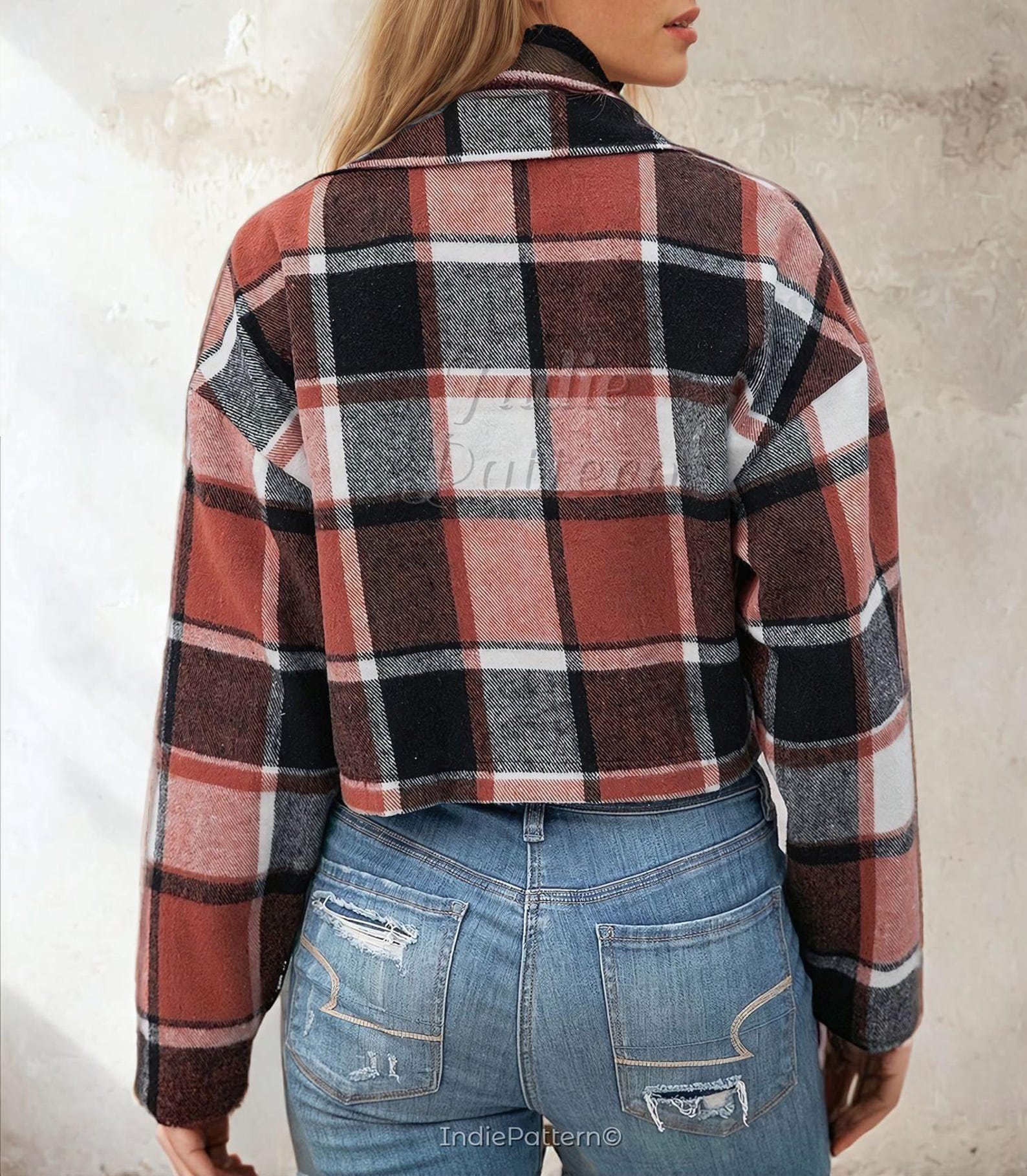 Jacket Pattern, XS-XXXL,Women Short Jacket Sewing Pattern, Women's Shirt Jacket, Shacket sewing pattern, Easy Jacket Pattern