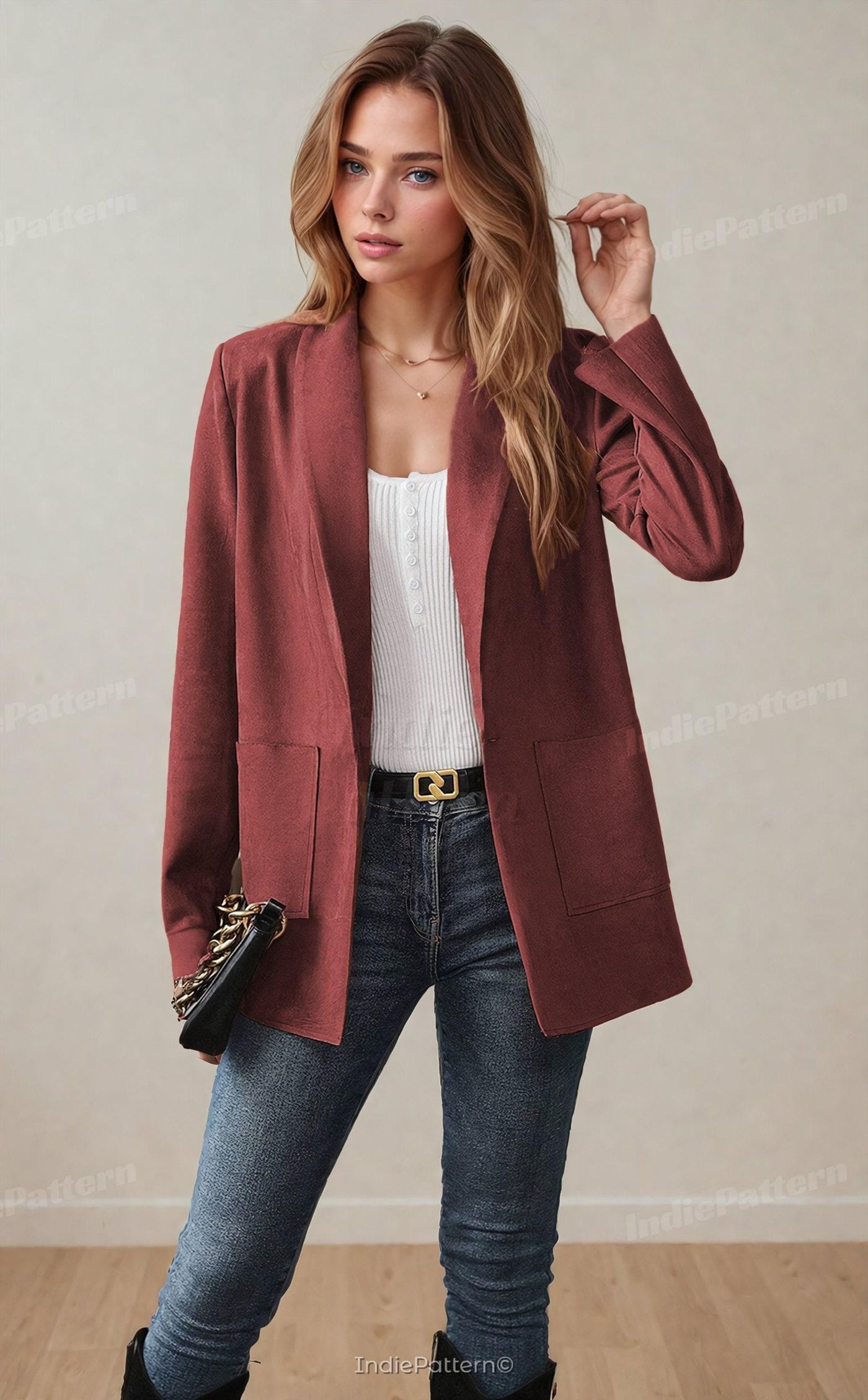 Blazer Women Sewing Pattern | Jacket Sewing Pattern | Sewing Pattern Women PDF | Coat Pattern | Women Sewing Pattern | Sewing