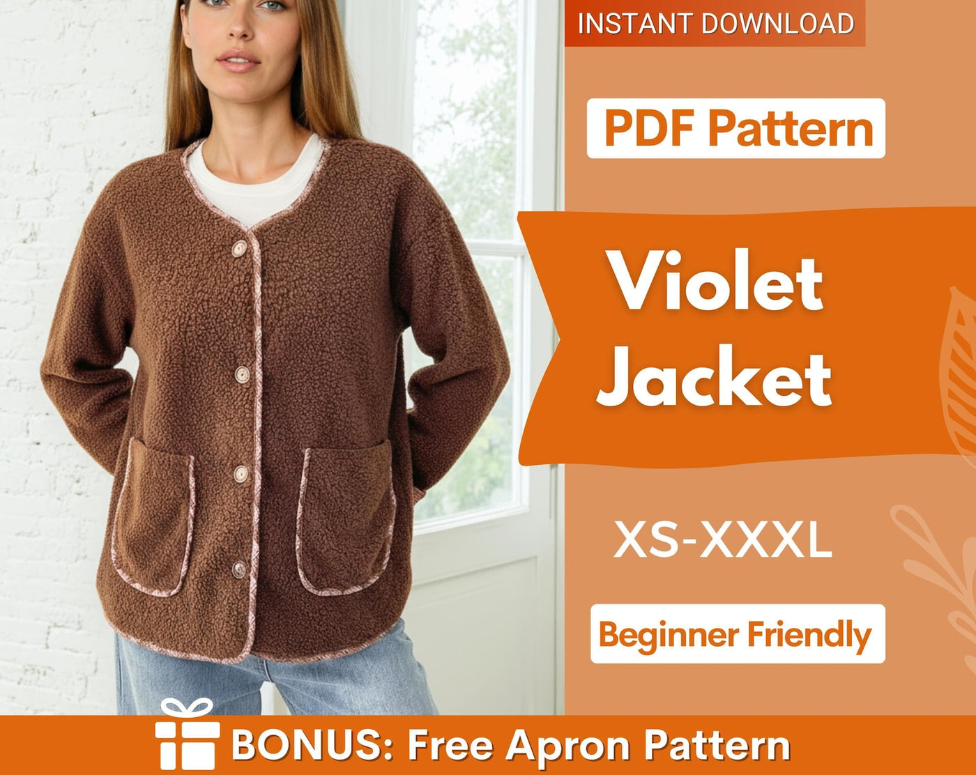 Jacket Sewing Pattern for Women | Coat Pattern | Sewing Patterns | Jacket Pattern | Women Sewing Pattern Jacket Coat |