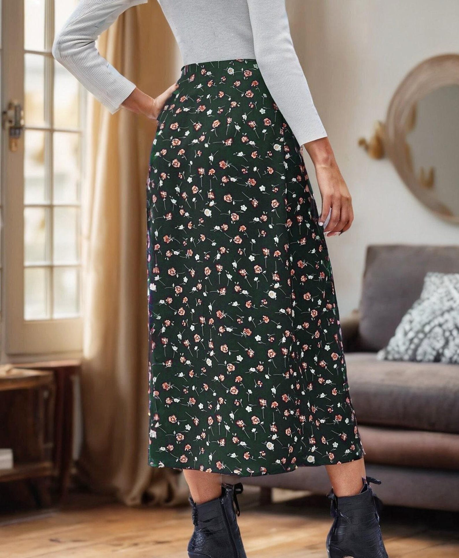 Skirt pattern | XS-XXXL | Slit Skirt Sewing Pattern | Easy Skirt Pattern, Skirt for women PDF Pattern Skirt with zipper