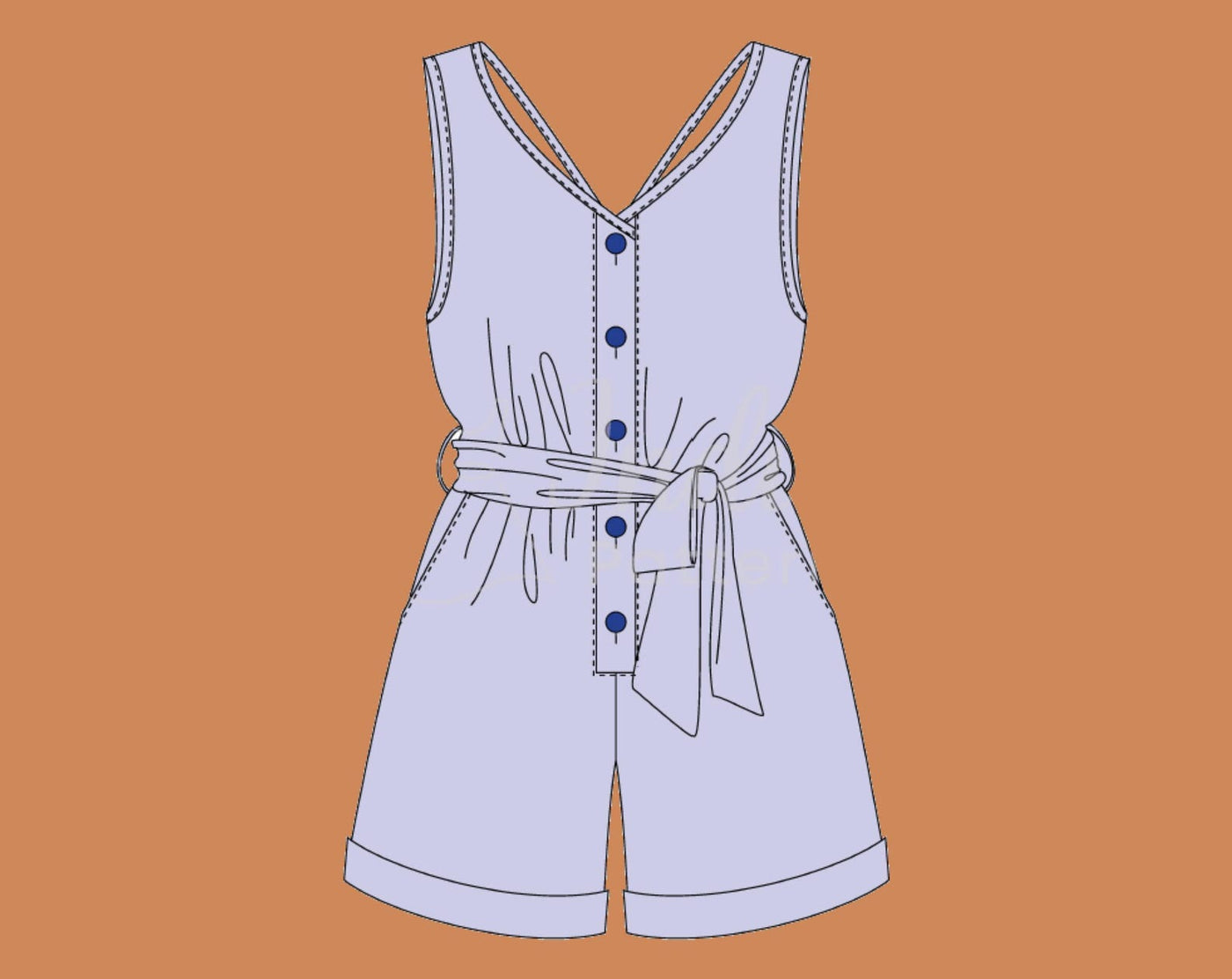 Romper Sewing Pattern for Women | XS-XXXL | Women Pattern | Summer Dress Pattern | Playsuit sewing pattern | Jumpsuit Sewing
