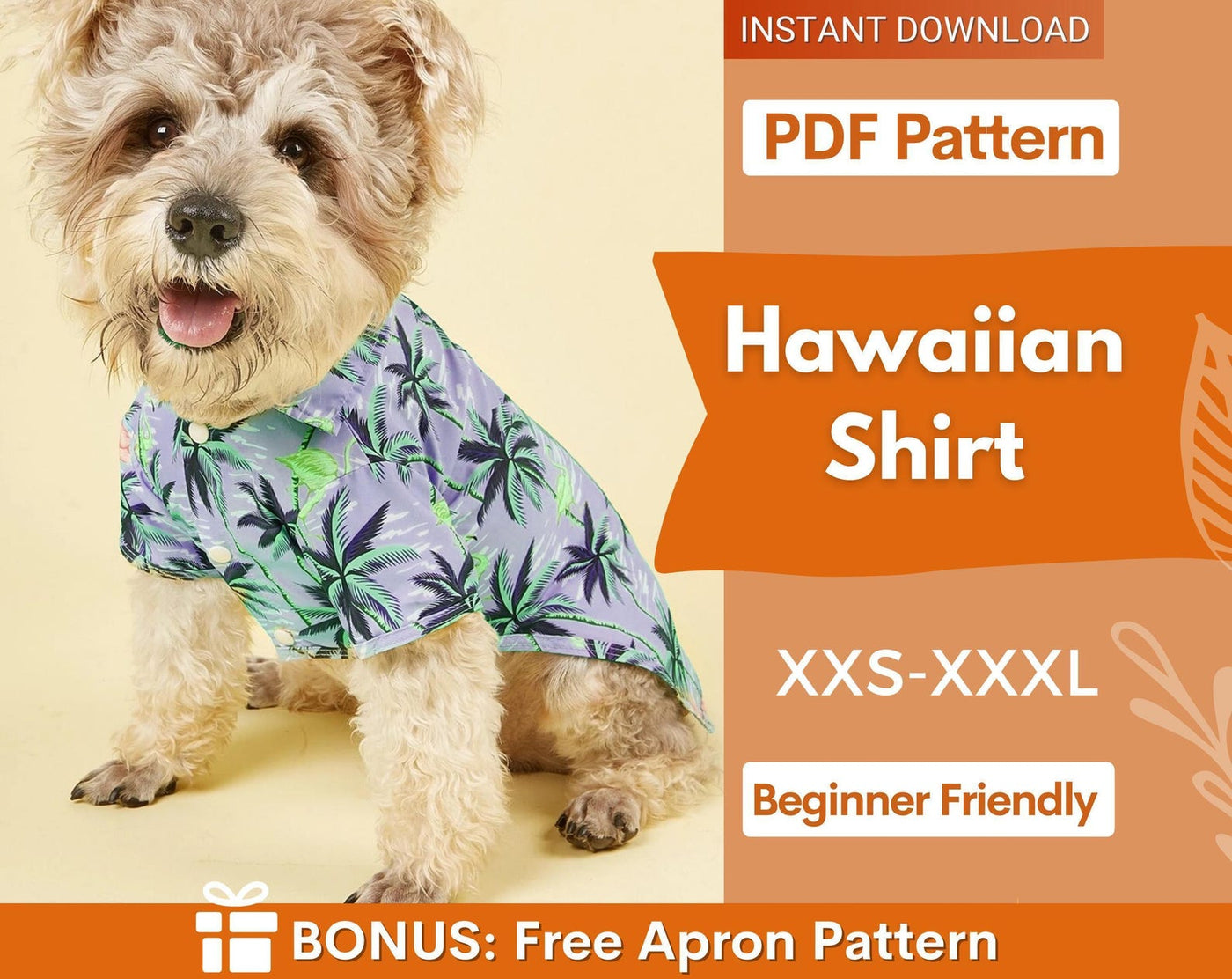 Dog Shirt Pattern, Dog Pattern, Dog Sewing Pattern, Dog Shirt Sewing Pattern, Pattern for dog, Dog Tank Top Pattern, Sewing