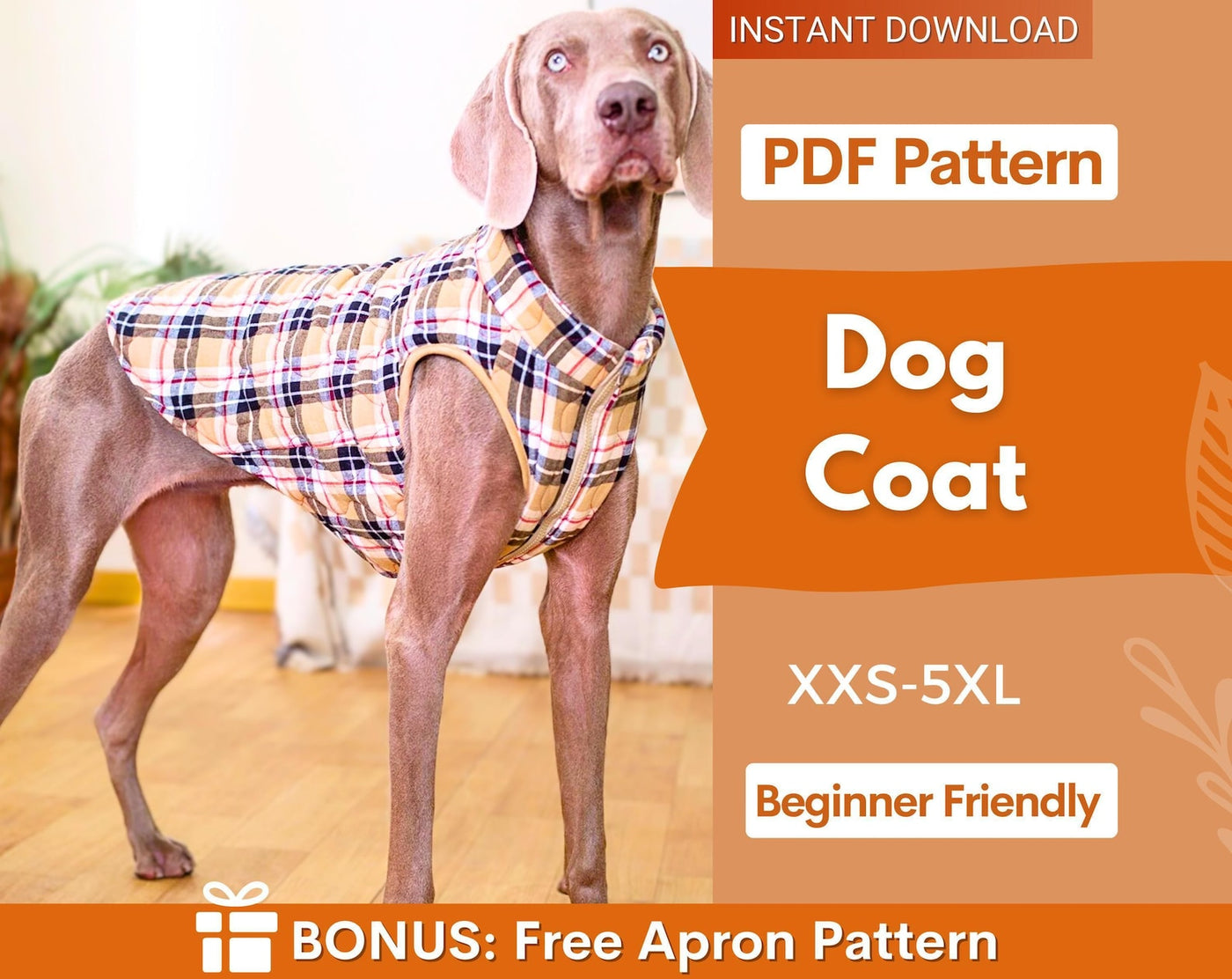 Dog Coat Pattern, Dog Vest Sewing Pattern, Sewing Pattern Pet, Pattern Dog, Pet Pattern, Sewing pattern for dog coat, dog