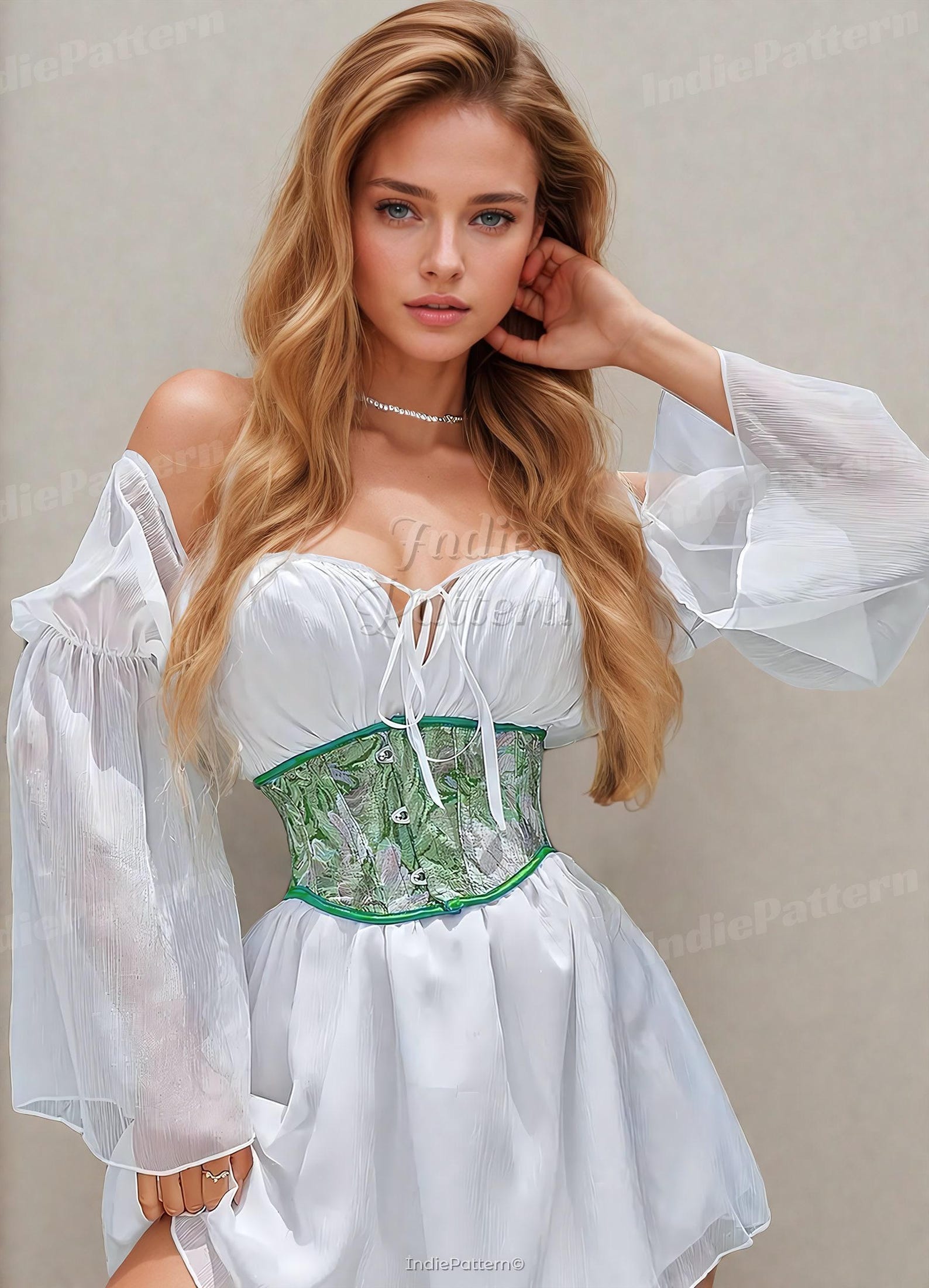 Underbust Corset Sewing Pattern PDF | Corset Belt Pattern | Corset Pattern | Corset Top Pattern | Sewing Pattern for Women