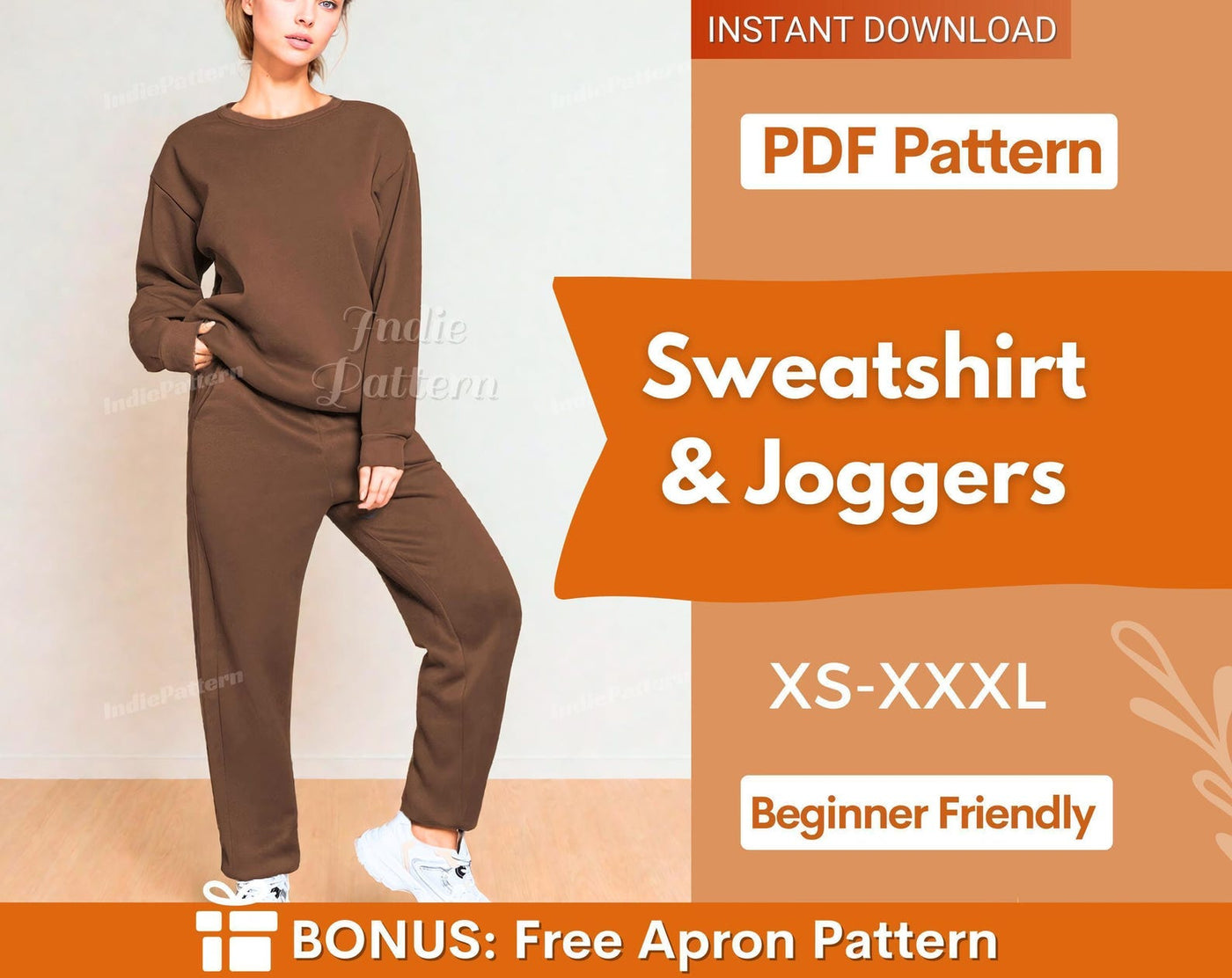 Loungewear Set Pattern, Joggers Pattern, Sweatshirt Pattern, Women Pattern, Sweatpants Pattern, Lounge Set, Cozy Patterns