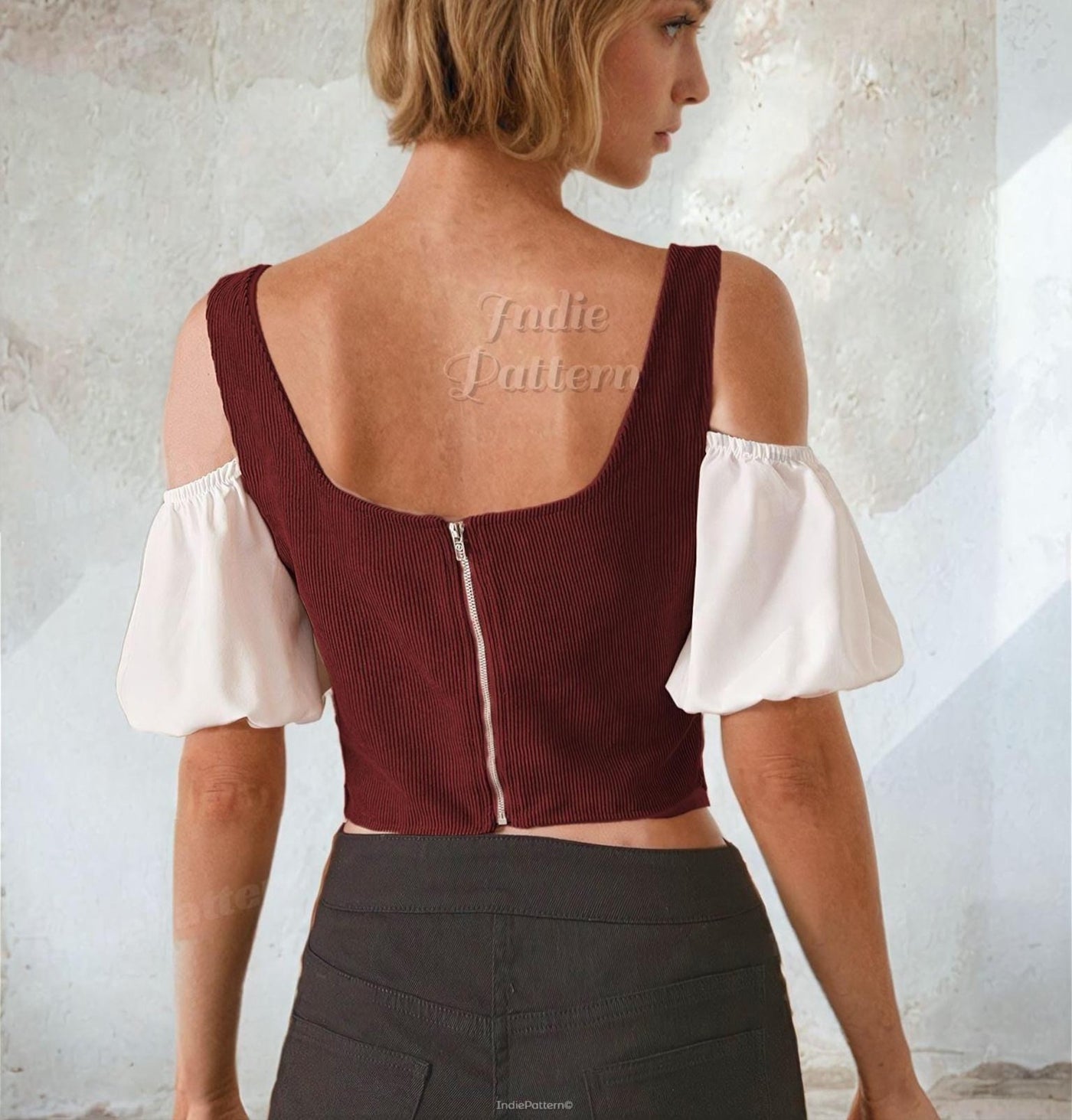 Corset & Blouse Sewing Pattern | Top Pattern | Sewing Patterns | Women Sewing Pattern | Corset Belt | Corset Pattern |