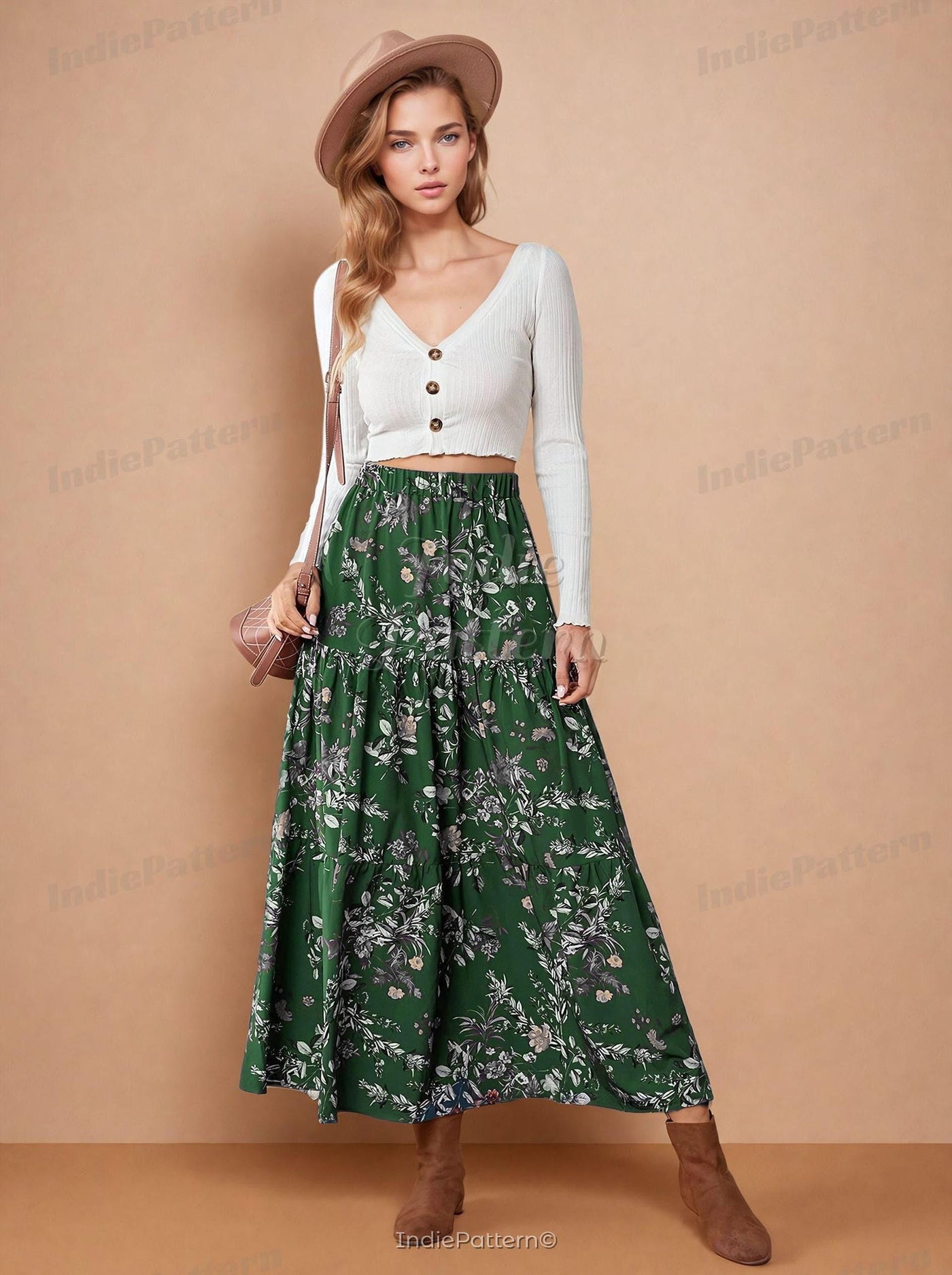 Maxi Skirt Pattern | XS-XXXL | Skirt PDF Sewing Pattern | Skirt Pattern | Beginner Sewing Pattern | Women Sewing Pattern