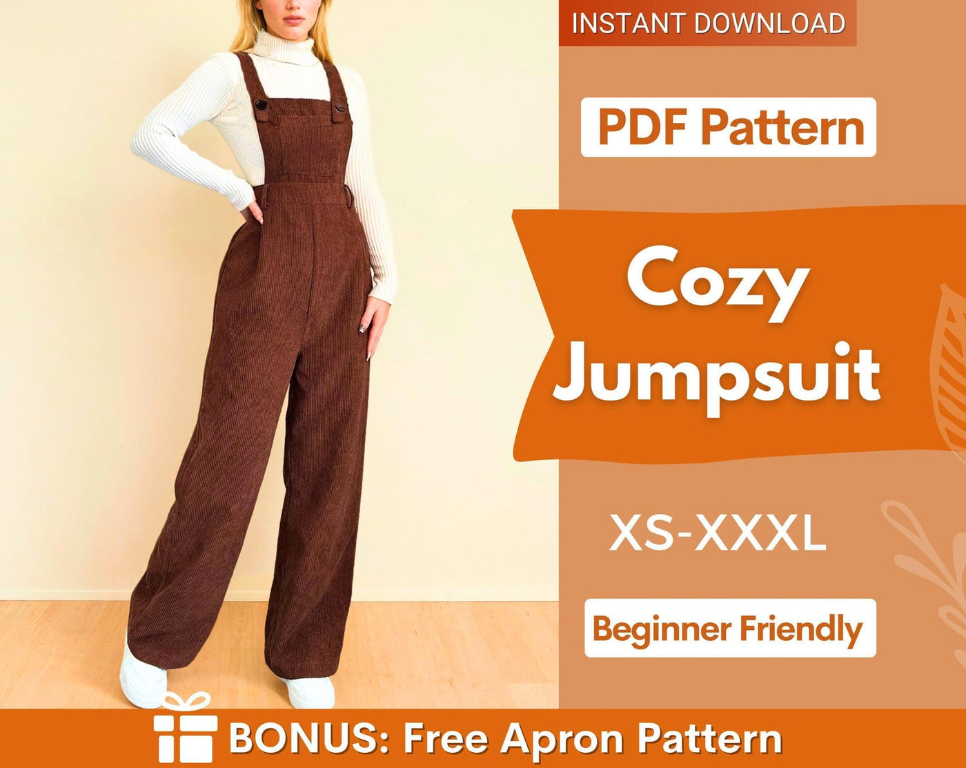 Jumpsuit Pattern | Sewing Patterns | Sewing Patterns for Women | Jumpsuit Sewing Pattern | Dress Pattern, Overall Pattern