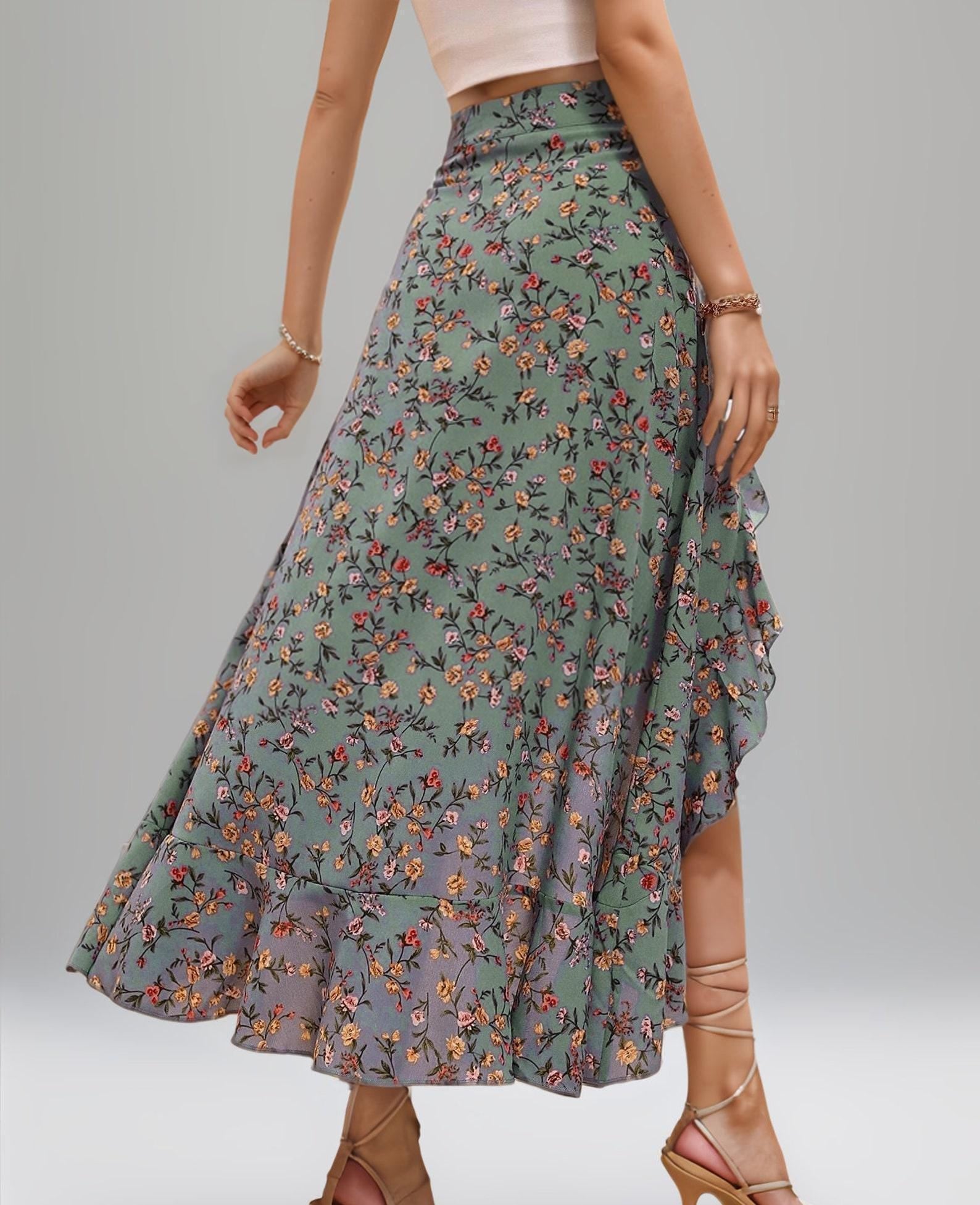 Summer Skirt Pattern | Skirt Sewing Pattern | Women Sewing Pattern | Sewing Patterns | Summer Skirt Sewing pattern | Ruffle