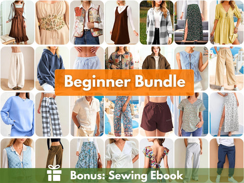 30 Beginner Sewing Patterns | Easy Sewing Patterns | Women Sewing Patterns | Beginner Sewing | Dress Top Skirt Pants Jacket