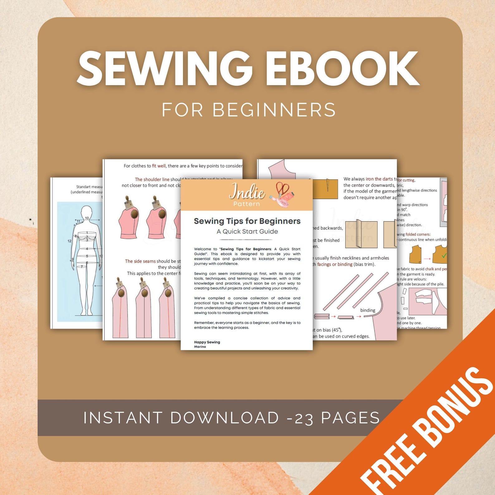 Beginner Sewing Patterns Bundle +20 | Easy Sewing Patterns | Women Sewing Patterns | Beginner Sewing | Dress Top Skirt Pants