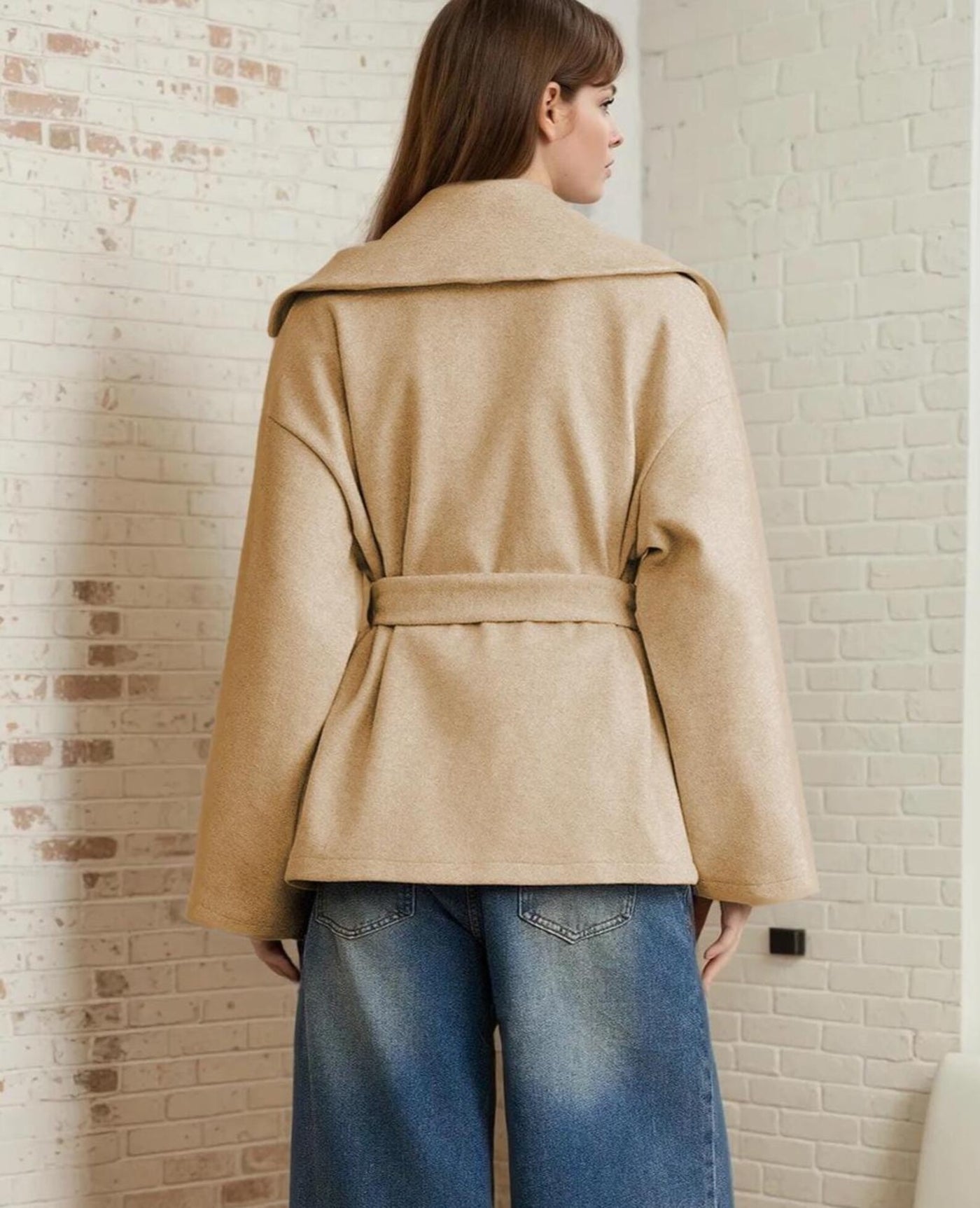 Coat Sewing Pattern with Lining | Winter Coat Sewing Pattern | Belted Coat Pattern | Winter Jacket Sewing Pattern PDF | Women