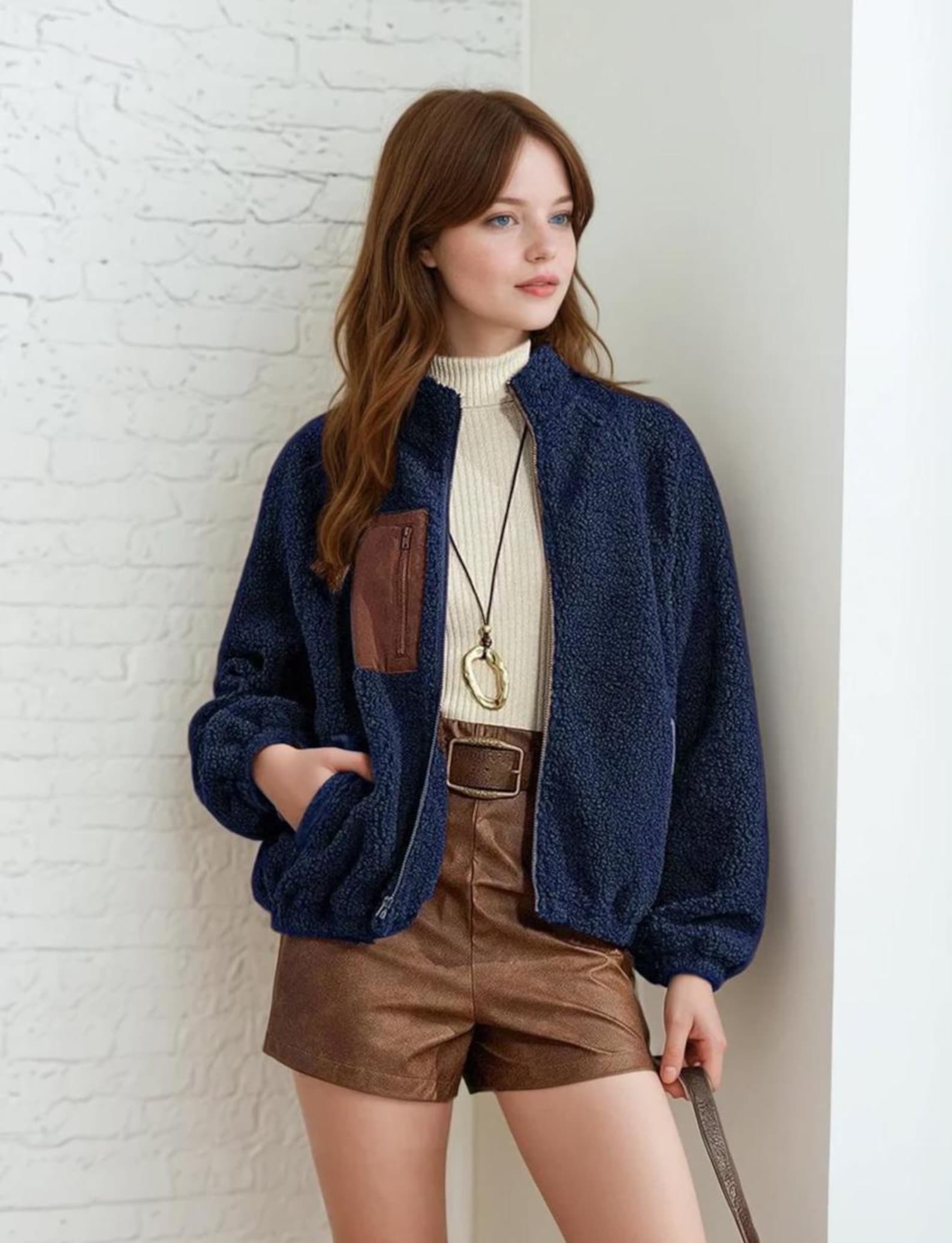 Jacket Sewing Pattern for Women, Women Sewing Pattern, Teddy Jacket, Zip Up Jacket, Beginner Sewing Pattern, Sewing Pattern