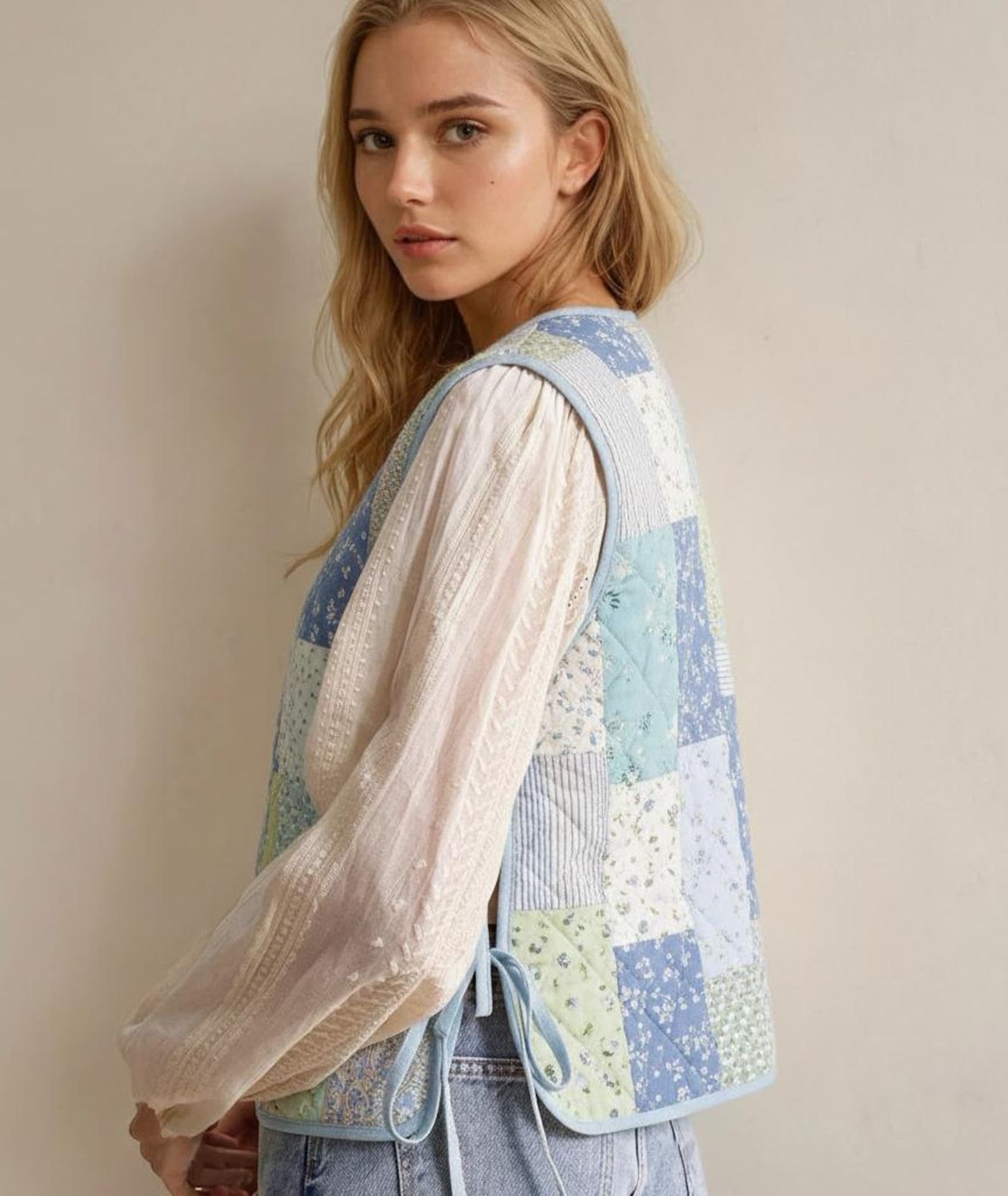 Quilted Vest Sewing Pattern | Side Tie Vest Pattern | Tie Top sewing pattern | Women Sewing Patterns | Quilted Vest | Tie