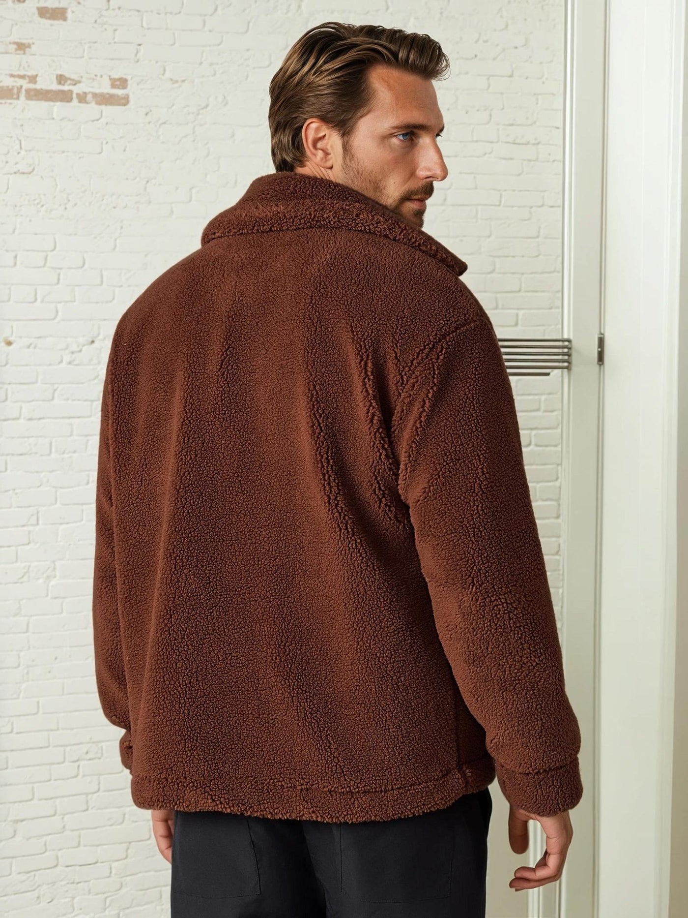 Teddy Jacket Sewing Pattern for Men, Jacket Pattern, Men Sewing Pattern, Button Up Jacket Men, Coat Pattern, Teddy Jacket