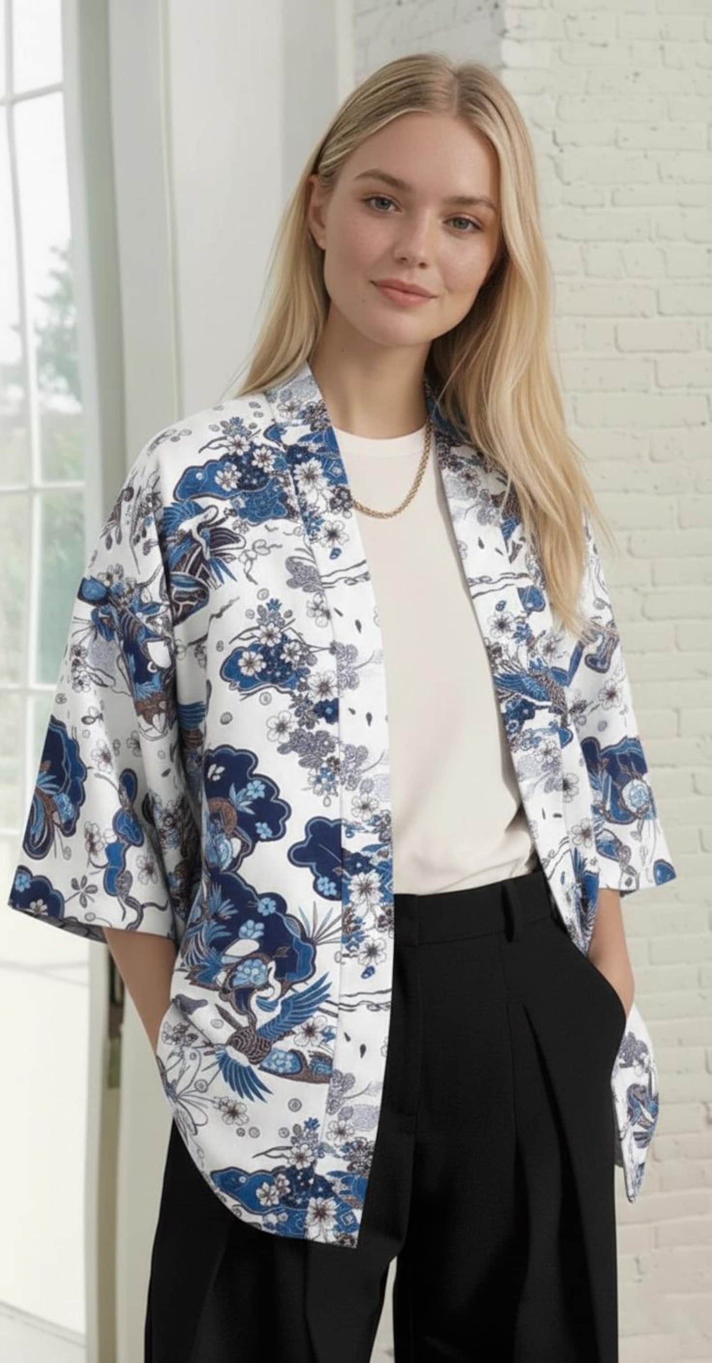 Kimono Sewing Pattern, Short Kimono Pattern for Women, Kimono Pattern, Sewing Pattern for Women, Women Shirt Pattern, Robe