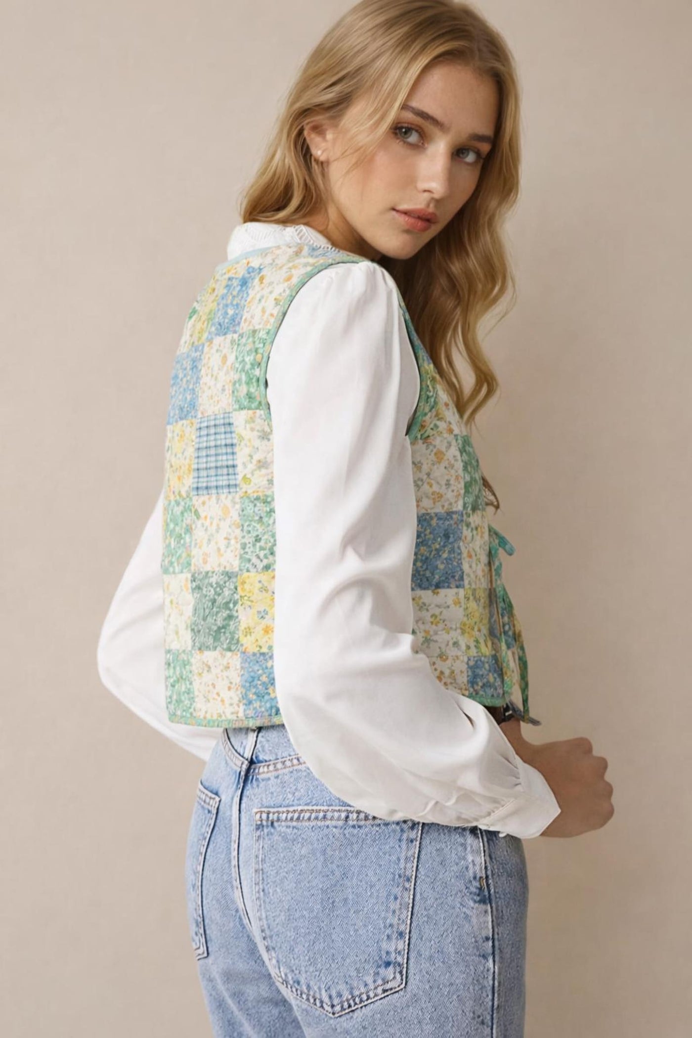 Quilted Vest Sewing Pattern | Front Tie Vest | Vest Sewing Pattern | Top Pattern | Women Sewing Patterns | Quilted Vest |