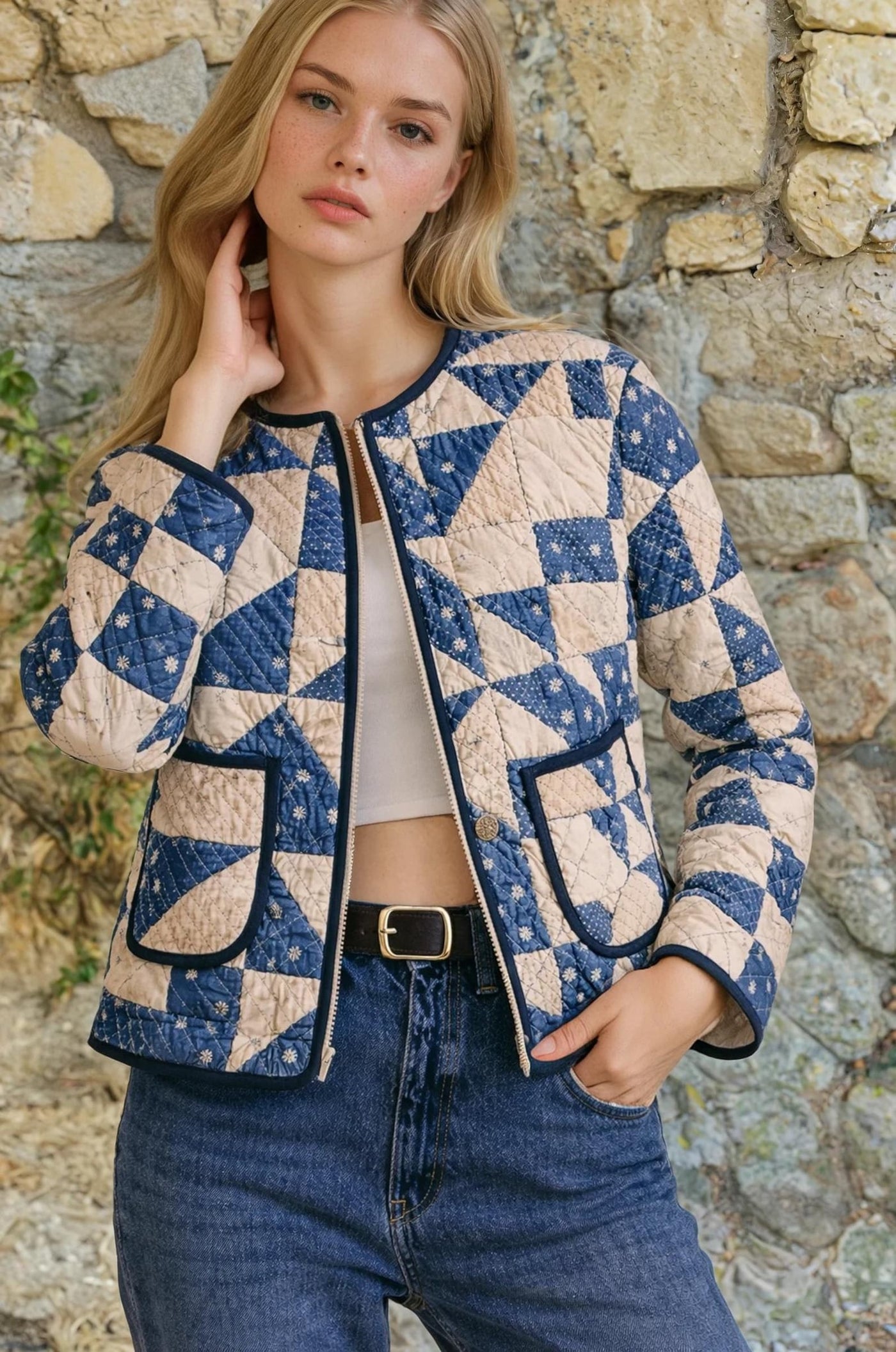 Zip Up Jacket Sewing Pattern | Women Jacket Pattern | Sewing Patterns | Coat Pattern | Women Sewing Pattern, Beginner Jacket