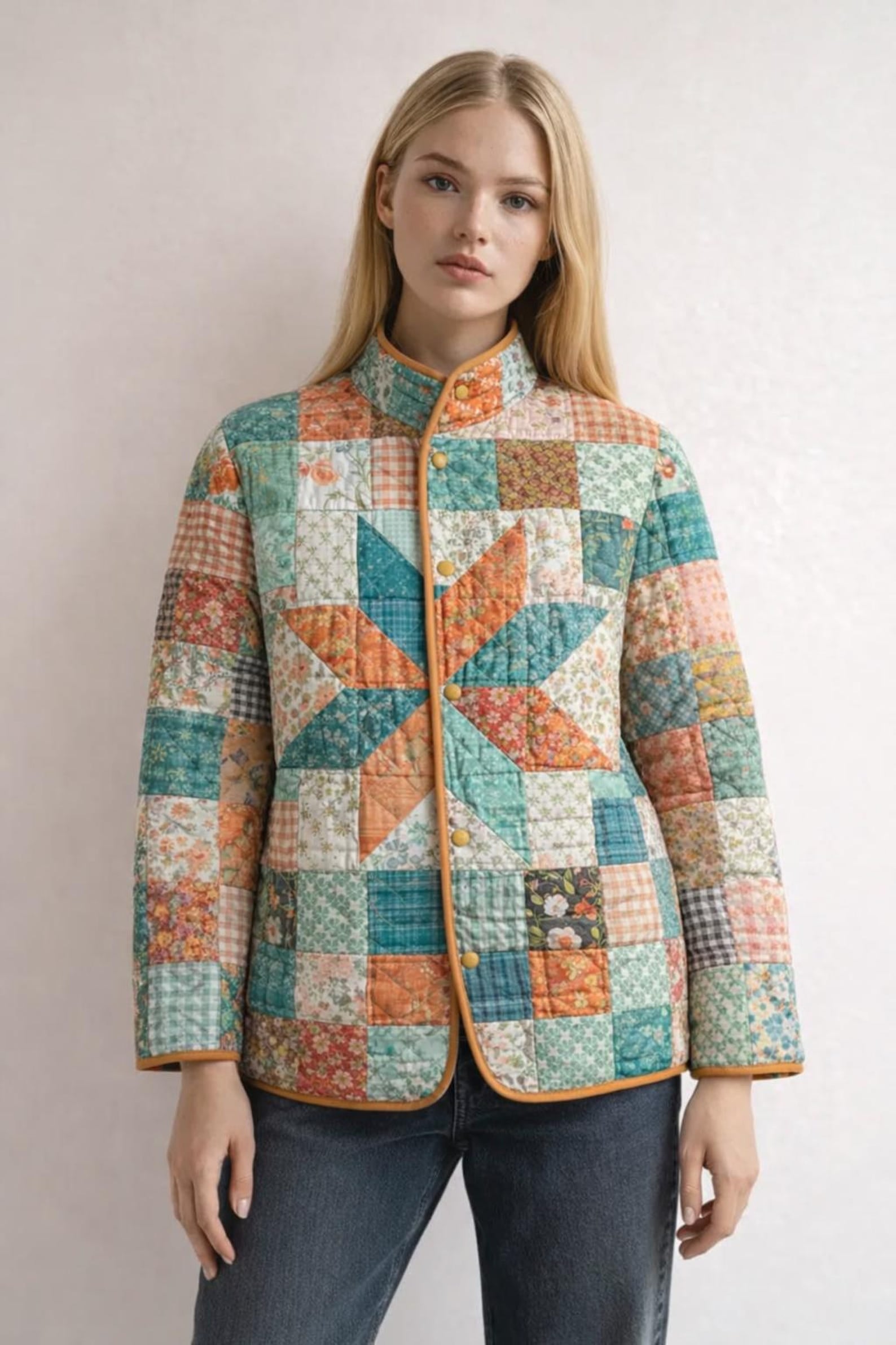 Jacket Sewing Pattern for Women | Coat Pattern | Sewing Patterns | Women Sewing Pattern Patchwork | Beginner Jacket, Quilted
