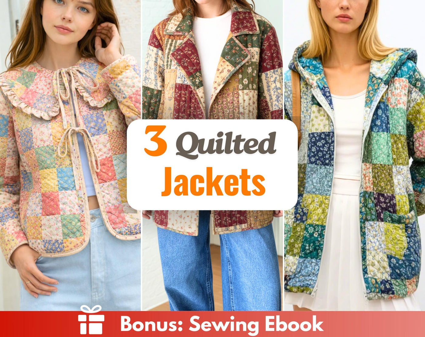 Quilted Jacket Sewing Patterns | Women Patterns | Sewing Patterns | Jacket Sewing Pattern | Coat Pattern | Quilted Coat |