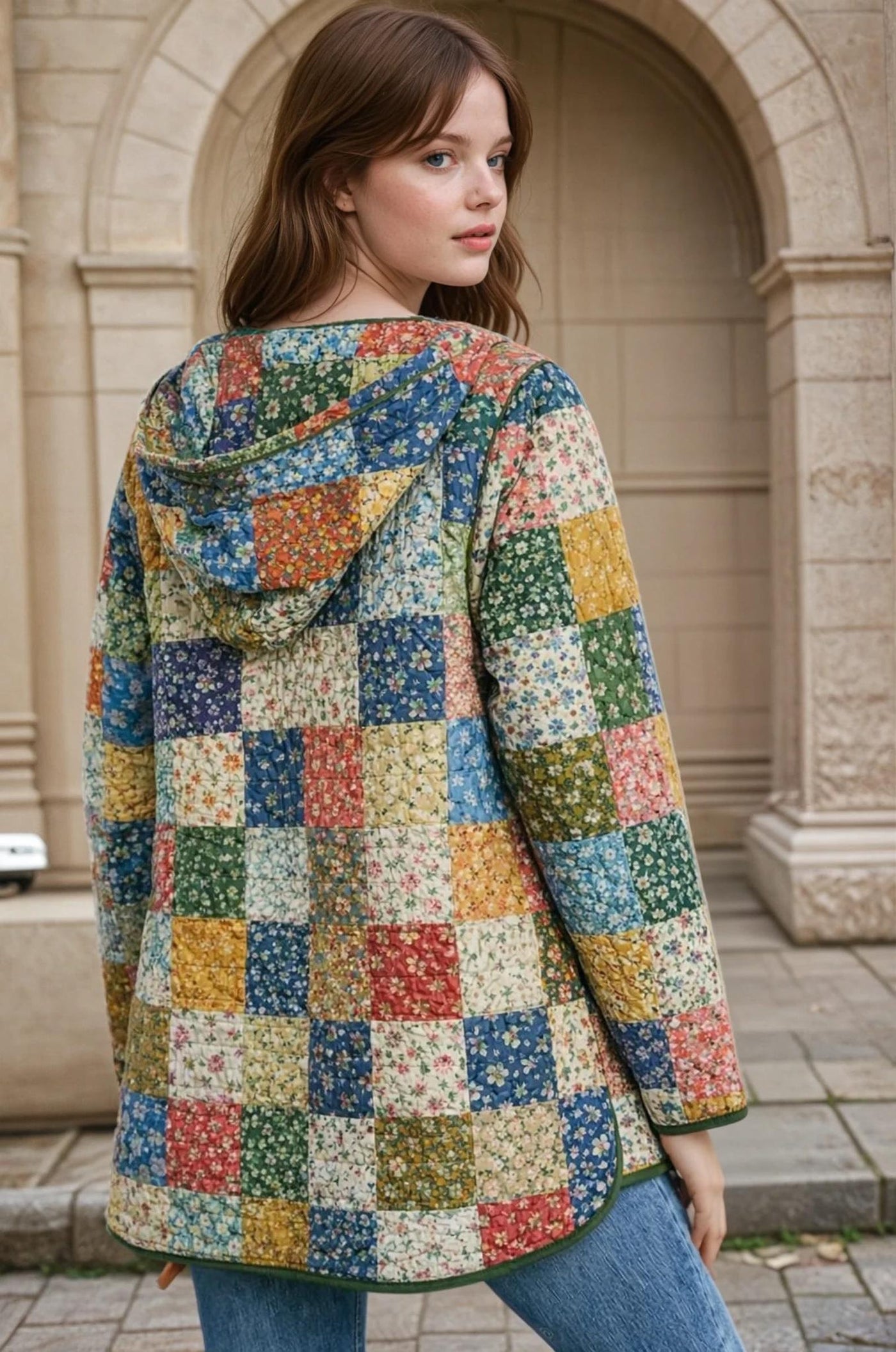 Quilted Coat with Hoodie Sewing Pattern | Quilted Jacket Pattern | Sewing Patterns | Quilted Sewing Pattern | Hooded Jacket |