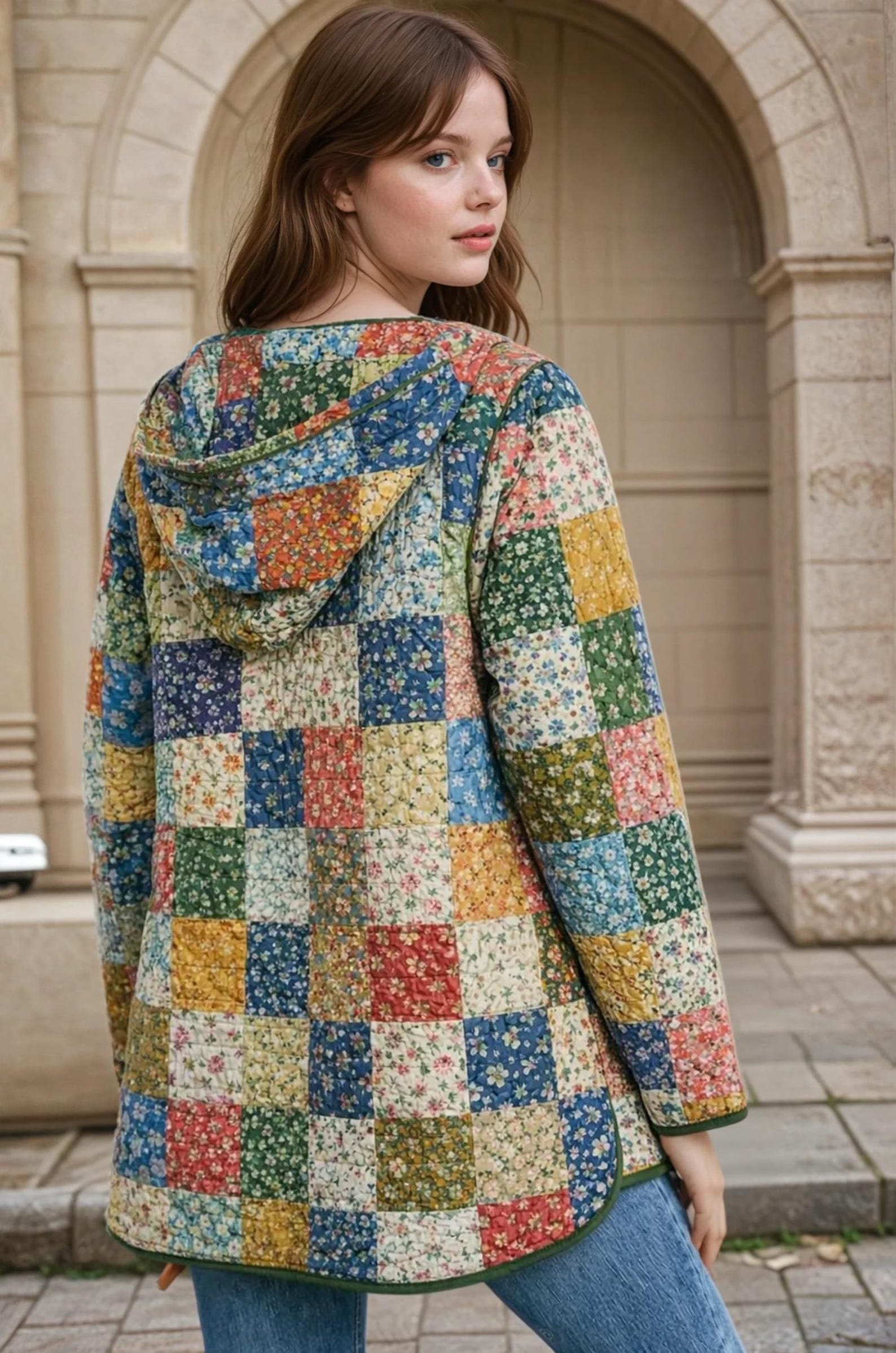 Quilted Coat with Hoodie Sewing Pattern | Quilted Jacket Pattern | Sewing Patterns | Quilted Sewing Pattern | Hooded Jacket |
