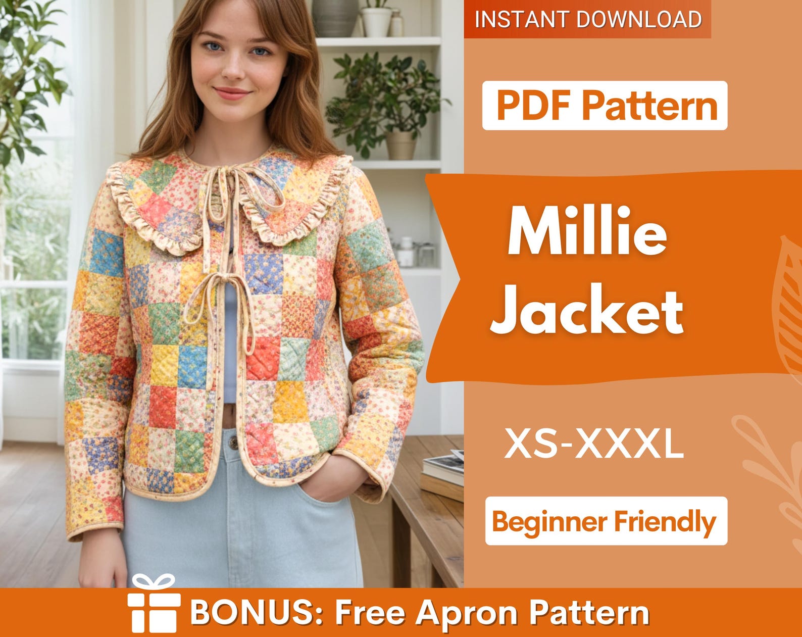 Jacket Sewing Pattern for Women | Coat Pattern | Sewing Patterns | Quilted Jacket Pattern | Women Sewing Pattern Coat |