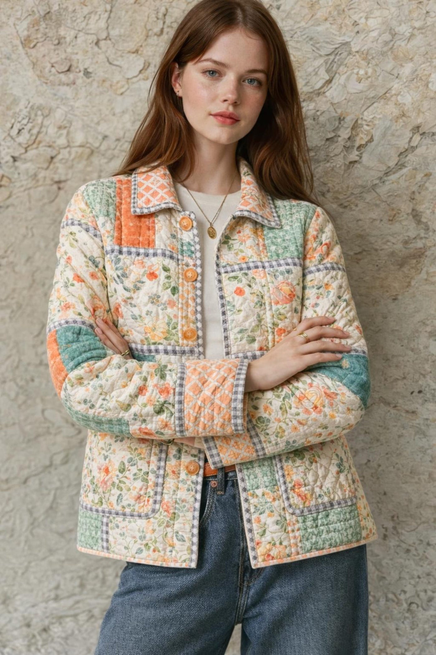 Jacket Sewing Pattern | Quilted Jacket Pattern | Sewing Patterns Women | Sewing Pattern Patchwork Jacket | Button Up Jacket