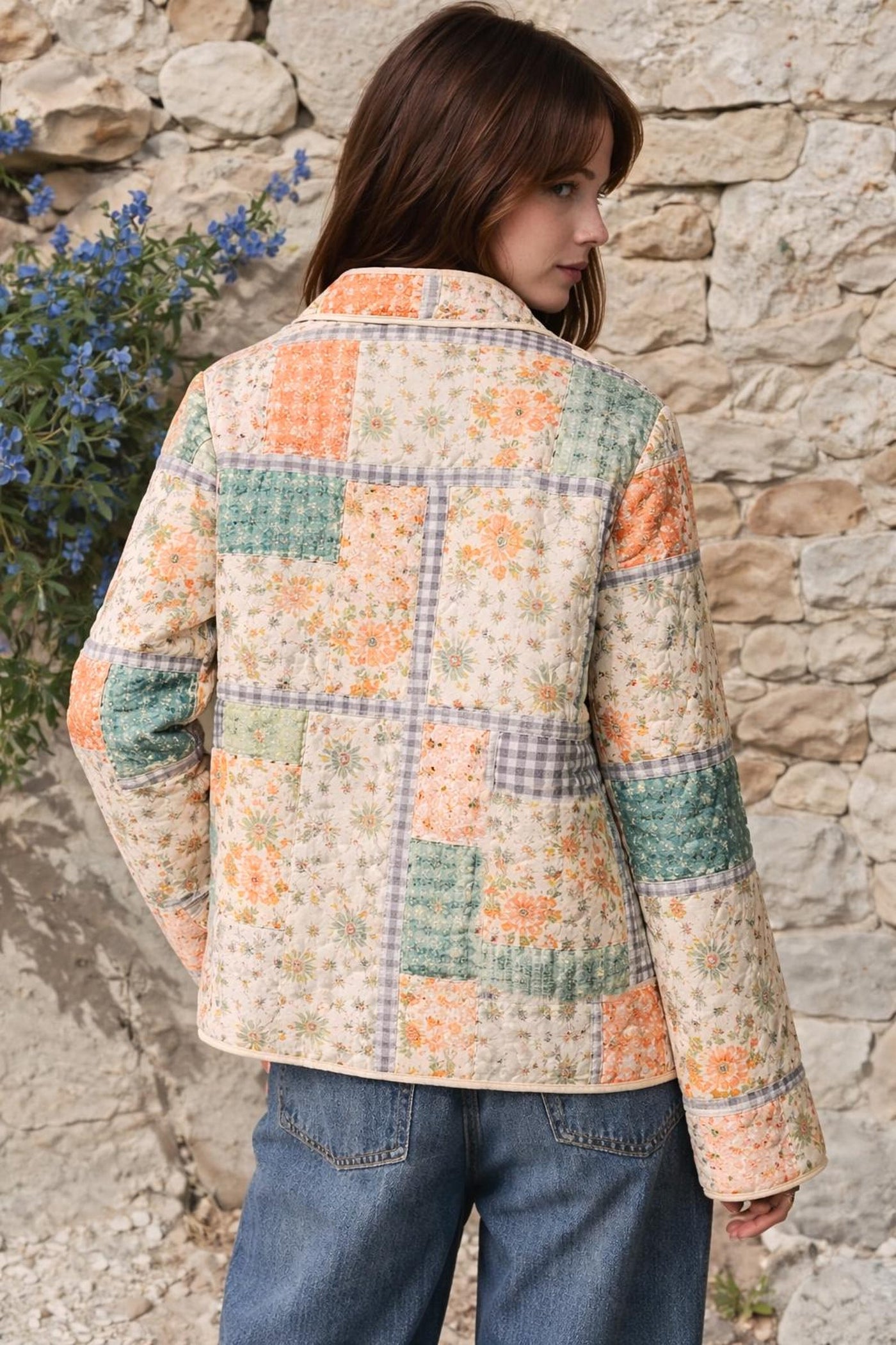 Jacket Sewing Pattern | Quilted Jacket Pattern | Sewing Patterns Women | Sewing Pattern Patchwork Jacket | Button Up Jacket