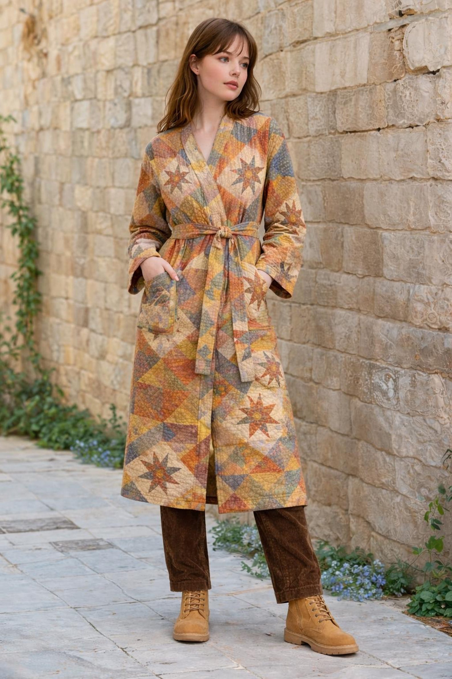 Quilted Coat Sewing Pattern for Women| Coat Pattern | Sewing Patterns | Women Sewing Pattern Patchwork | Beginner Jacket