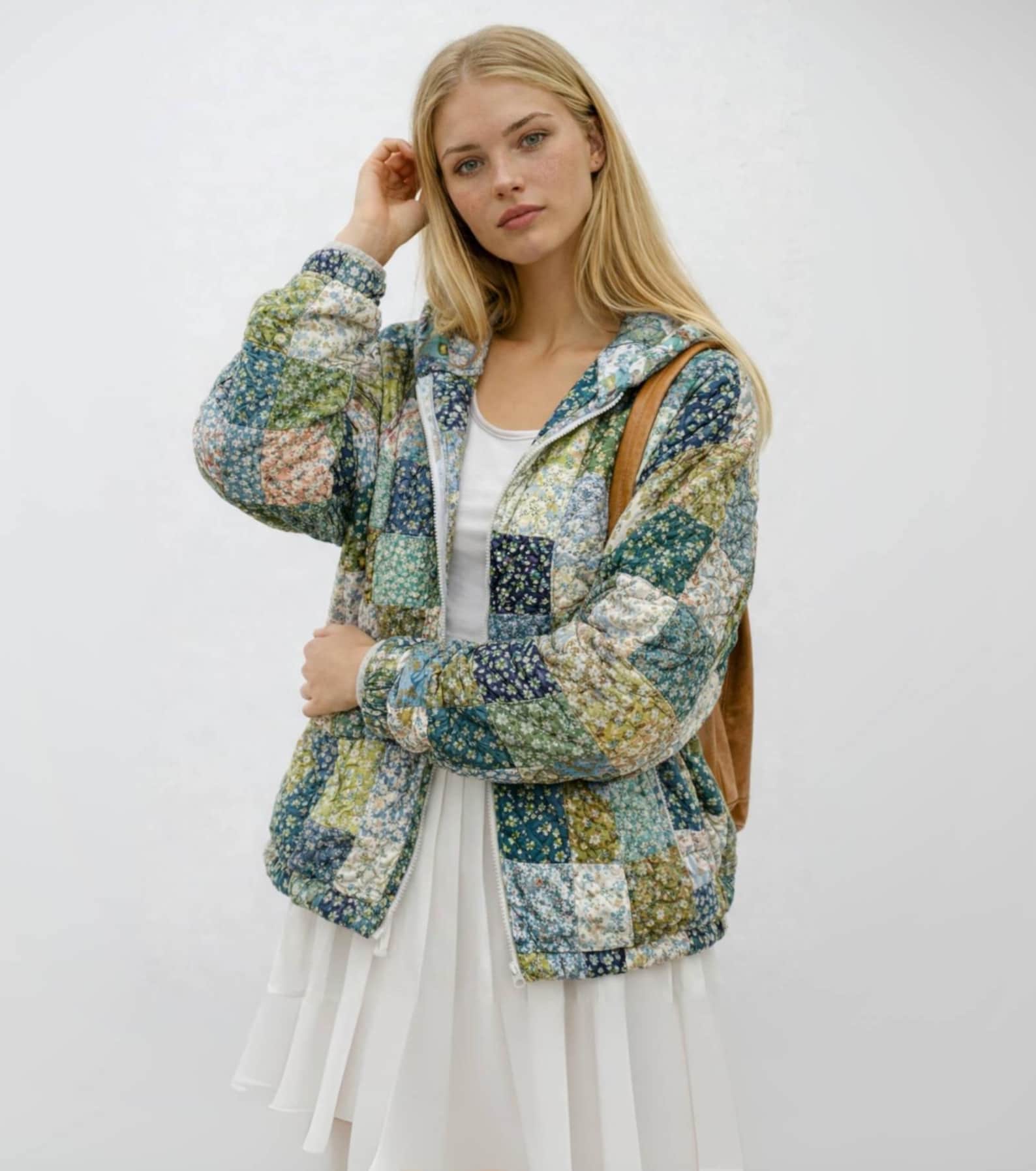 Jacket with Hoodie Sewing Pattern | Coat Pattern | Sewing Patterns | Quilted Jacket Pattern | Hooded Jacket Coat | Women