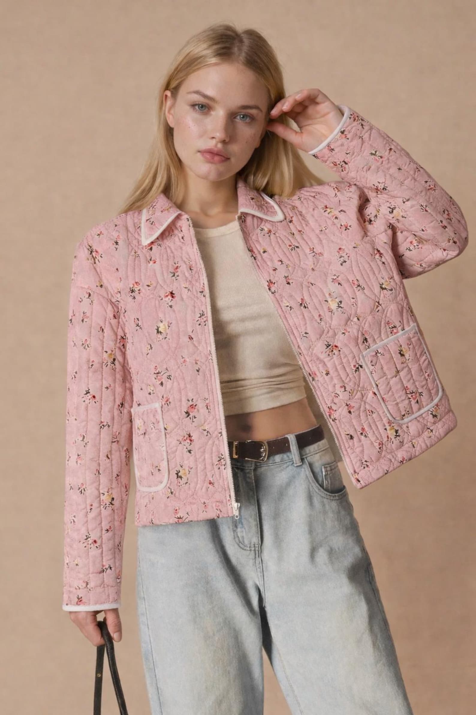 Zip Up Jacket Sewing Pattern for Women | Quilted Pattern | Sewing Patterns | Quilted Jacket Pattern | Pattern Jacket Coat |