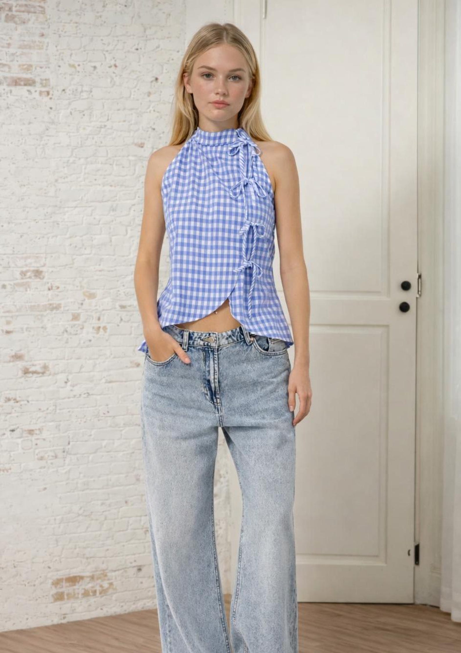 Top Sewing Pattern | Women Vest Pattern | Blouse Pattern | Front Tie Top Pattern | Sewing Patterns for Beginner Top | Peplum