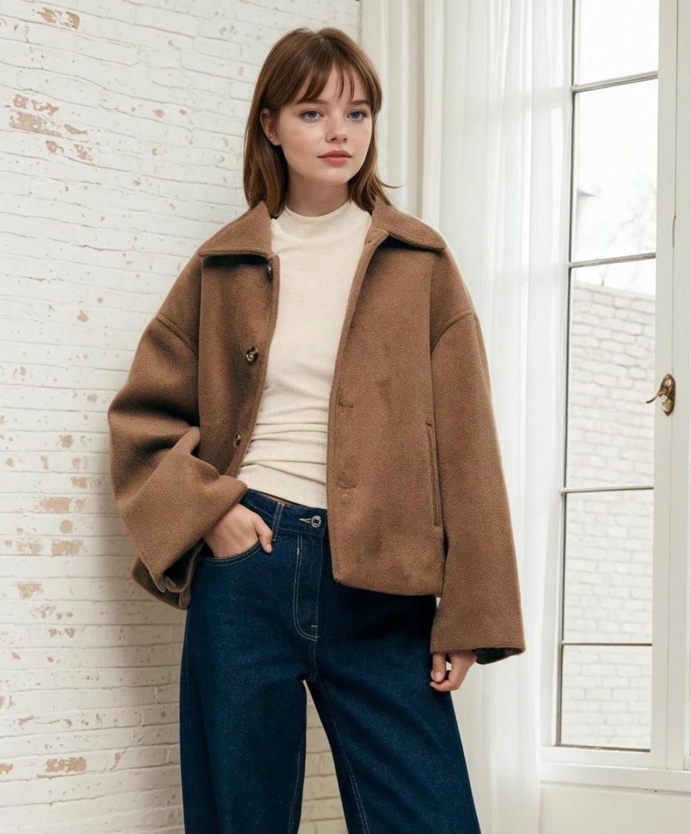 Jacket Sewing Pattern for Women, Button Up Jacket, Coat Pattern, Beginner Sewing Pattern, Sewing Pattern Jacket Coat for