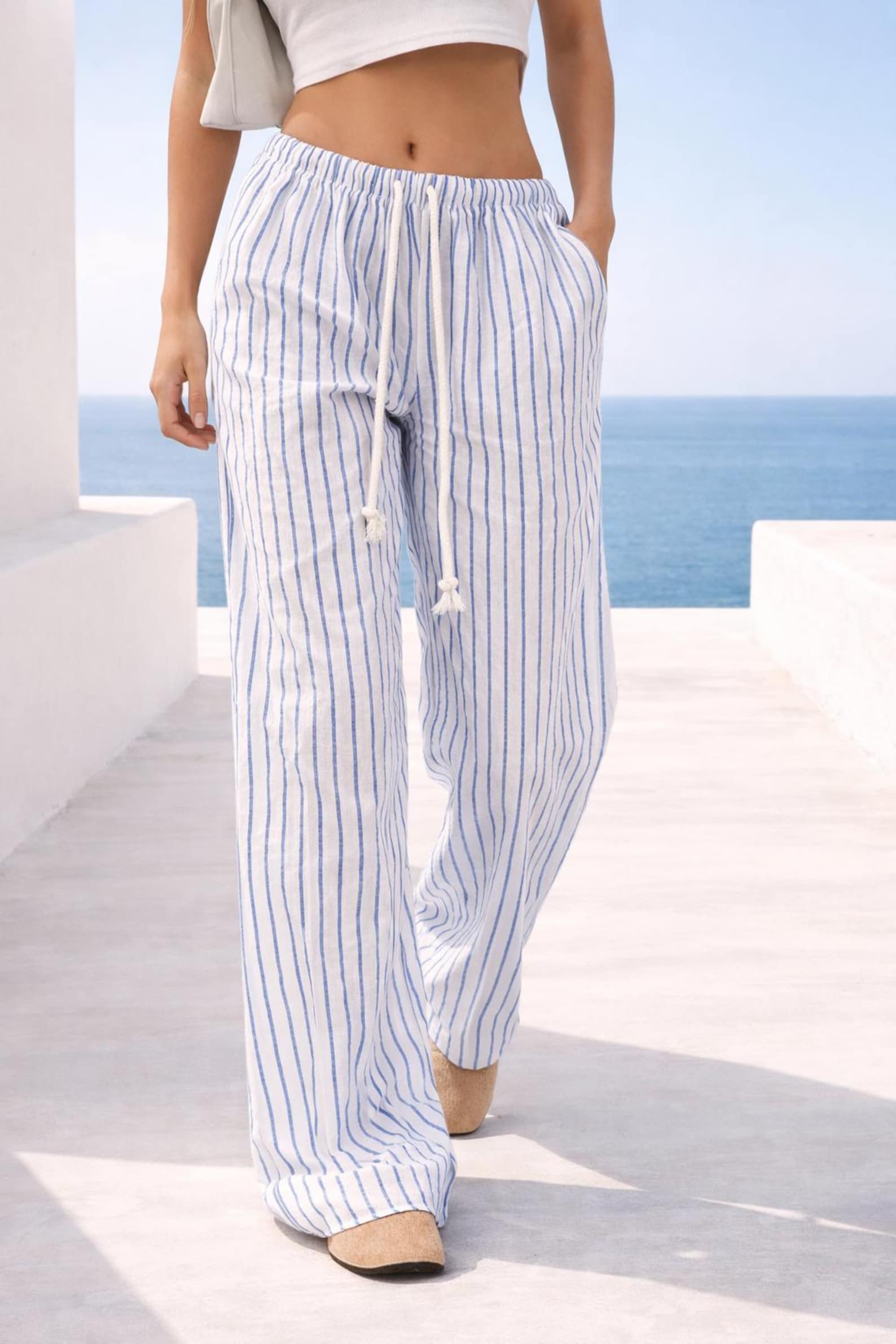 Elastic Wide Pants Pattern with Pockets | Summer Pants Sewing Pattern for Women | Pants Pattern | Women Sewing Pattern |