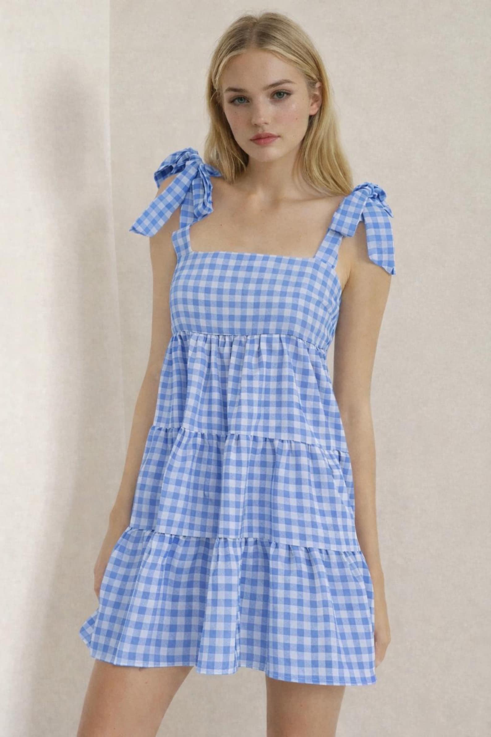 Lola Summer Dress Sewing Pattern | Shoulder Tie Dress Pattern | Tiered Dress Pattern | Gathered Dress Pattern | Ruffle Dress