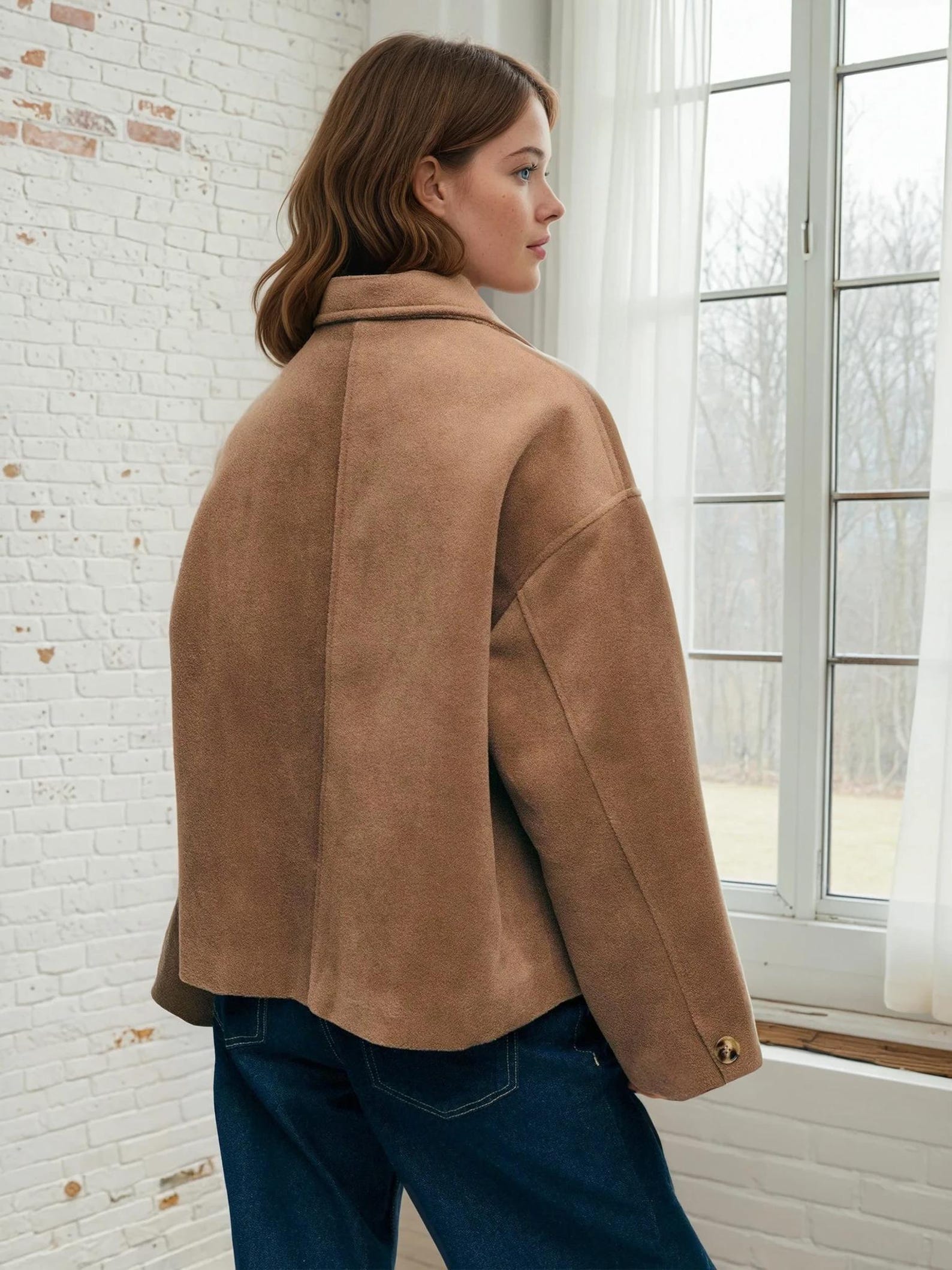 Jacket Sewing Pattern for Women, Button Up Jacket, Coat Pattern, Beginner Sewing Pattern, Sewing Pattern Jacket Coat for