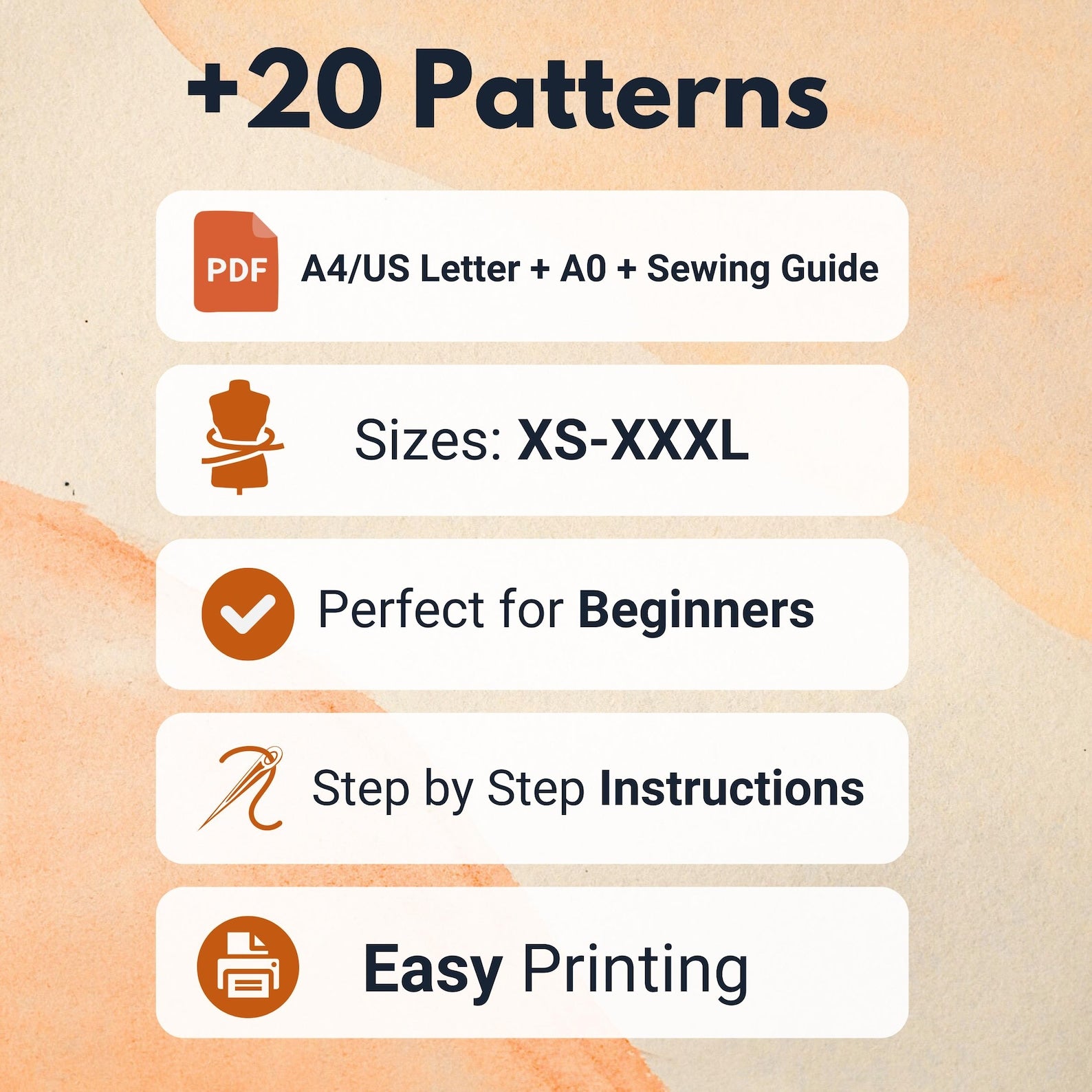 Beginner Sewing Patterns Bundle +20 | Easy Sewing Patterns | Women Sewing Patterns | Beginner Sewing | Dress Top Skirt Pants